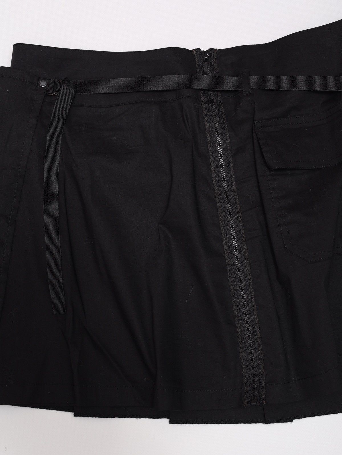 Cop Copine Cop Copine Vintage Black Skirt Walk with belt Cotton blend Size 27" / US 4 / IT 40 - 10 Thumbnail