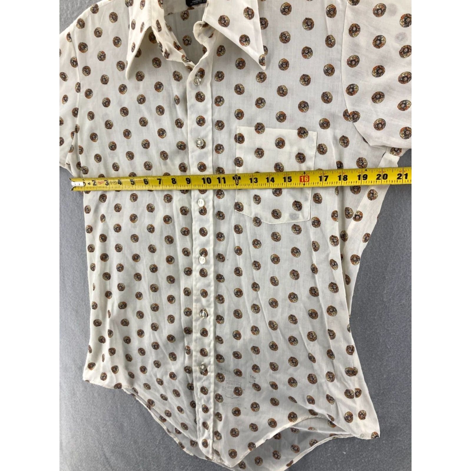 H&M VINTAGE H&M Shirt Mens L Button-Up Short Sleeve USA Made Black 80s 90s Argyle/Diamond Size US L / EU 52-54 / 3 - 2 Thumbnail