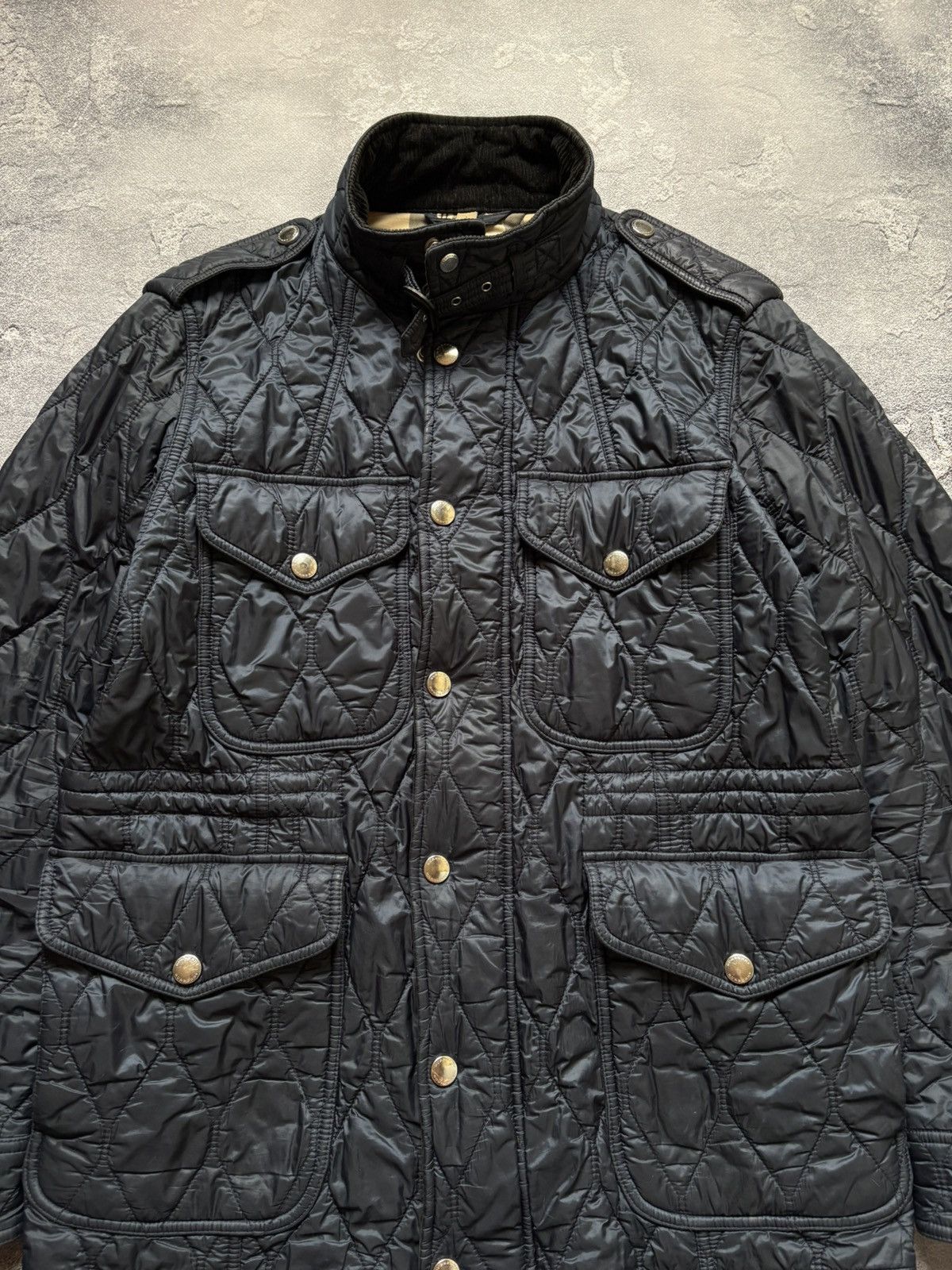 Burberry Vintage Burberry Nova Check Luxury Men's Quilted Jacket Size US L / EU 52-54 / 3 - 5 Thumbnail