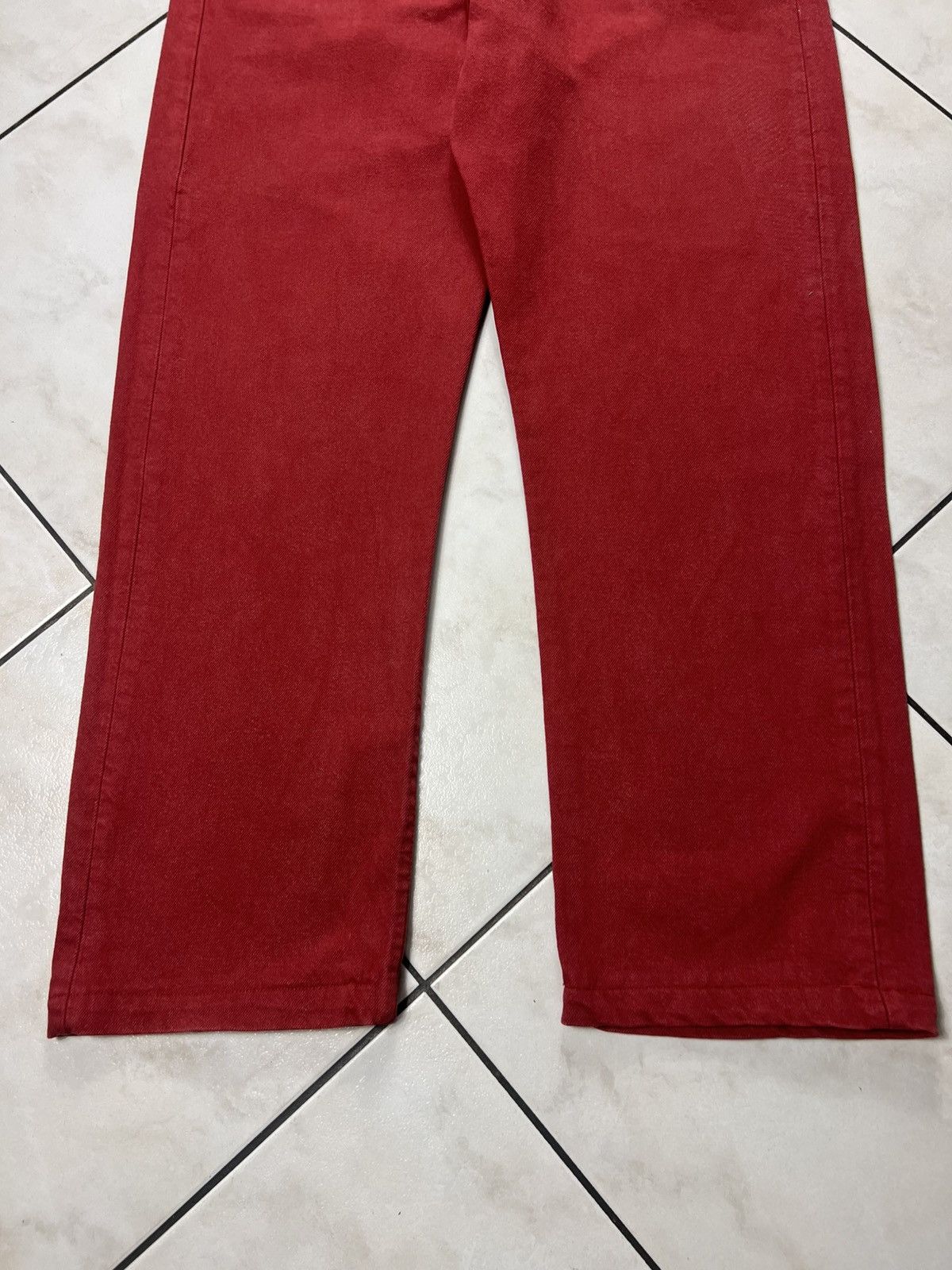 Levi's Vintage 90s Levi’s 501 red denim classic devil jeans pants Size US 38 / EU 54 - 4 Thumbnail