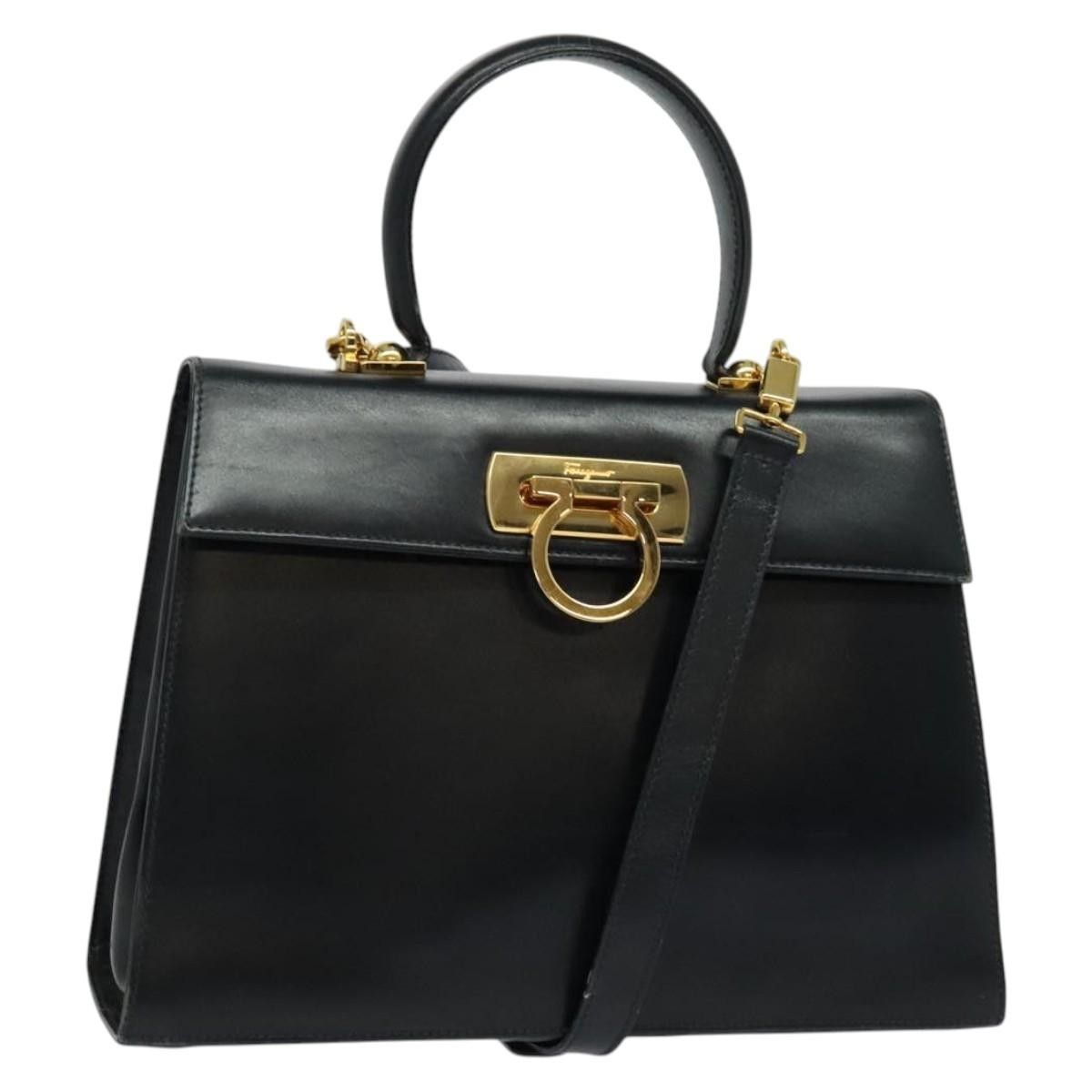 Salvatore Ferragamo Salvatore Ferragamo Gancini Convertible Top Handle Leather Size ONE SIZE - 1 Thumbnail