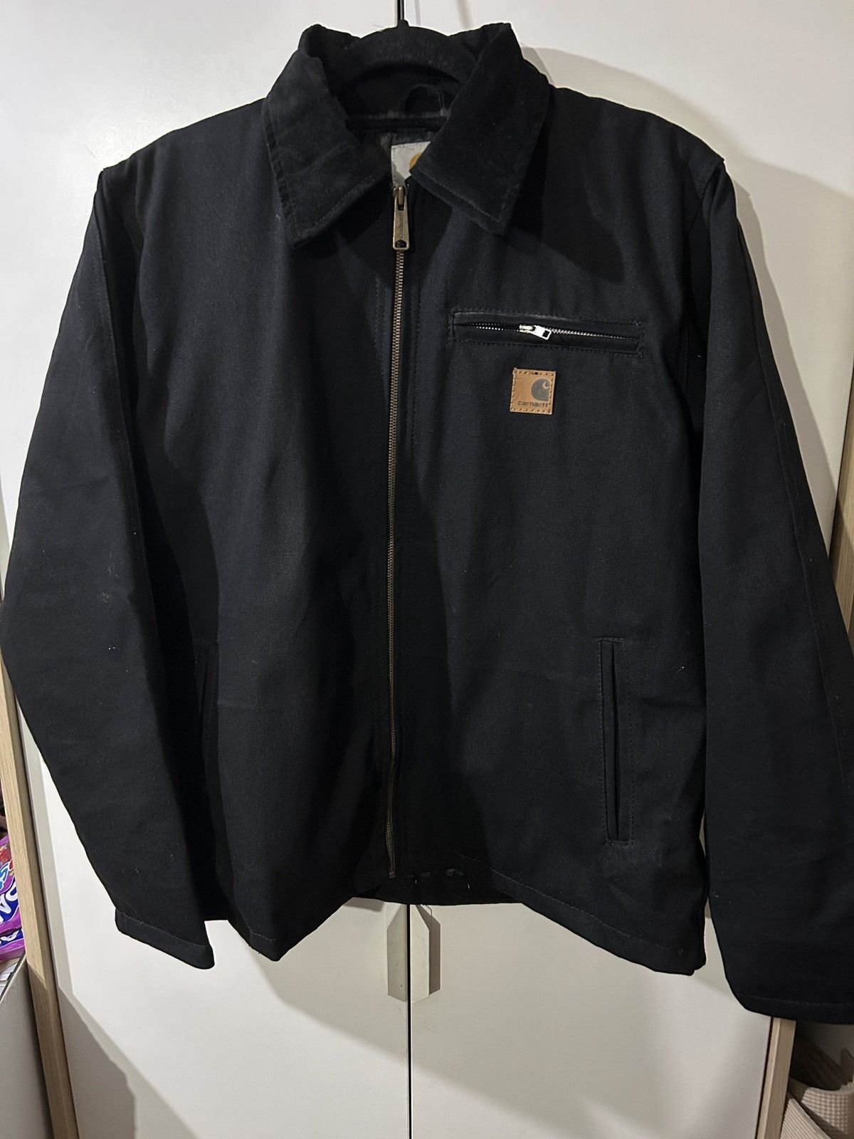 image of Reworked Carhartt Harrington Jacket in Black, Men's (Size XL)