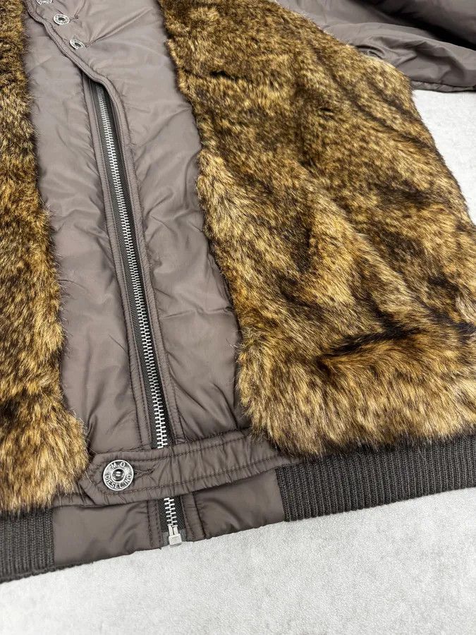 Diesel 2000s Diesel Brown Faux Fur Cozy Jacket Size US S / EU 44-46 / 1 - 9 Thumbnail