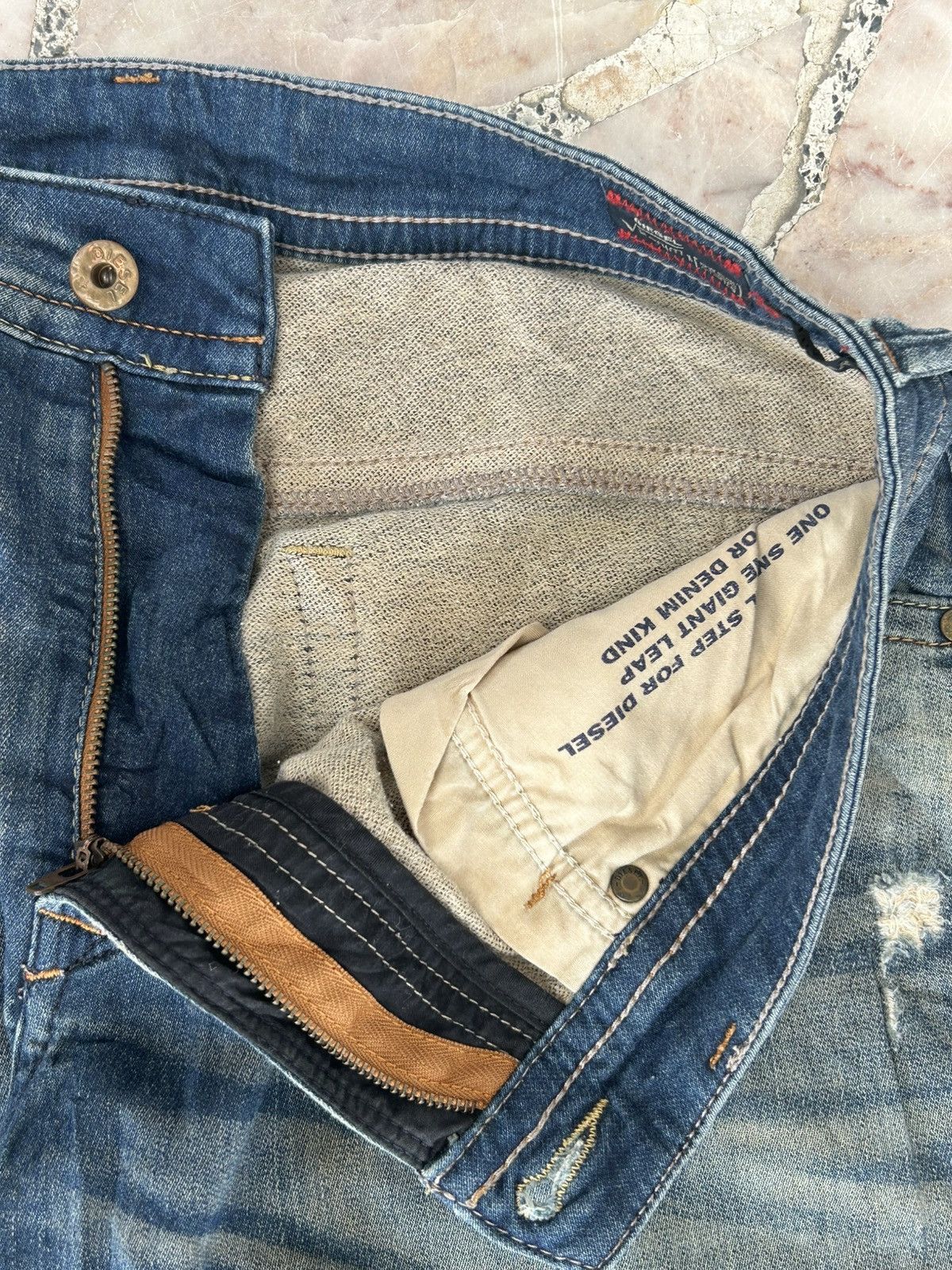 Diesel Diesel Biker Sweat Denim Pants Size US 30 / EU 46 - 8 Thumbnail