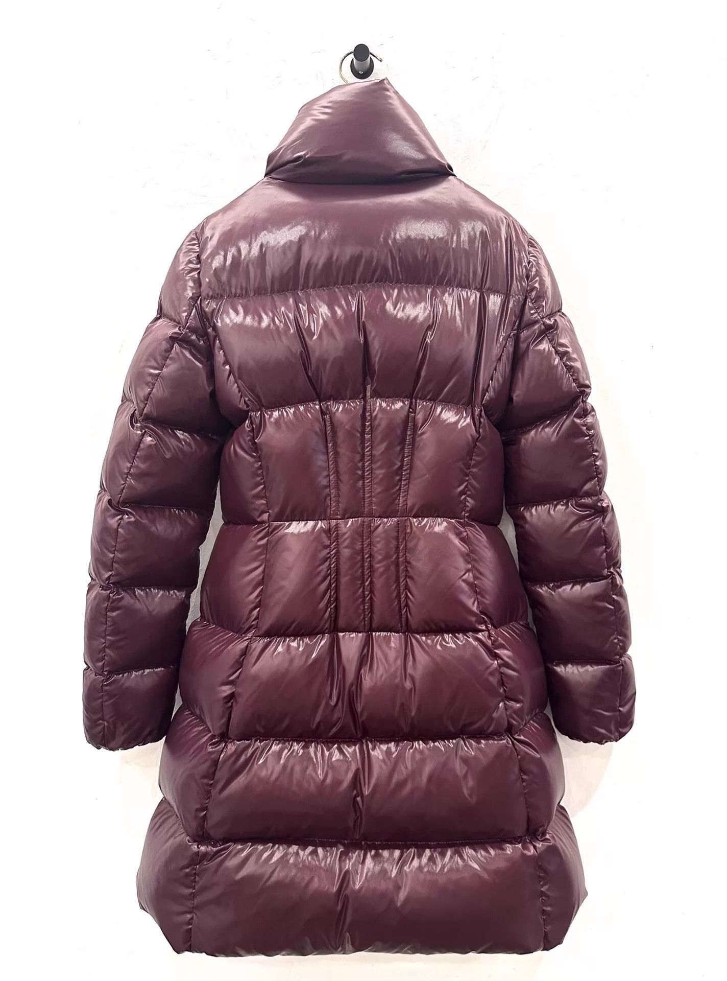 Moncler Moncler Jasminum side logo women's burgundy puffer Size XS / US 0-2 / IT 36-38 - 2 Thumbnail