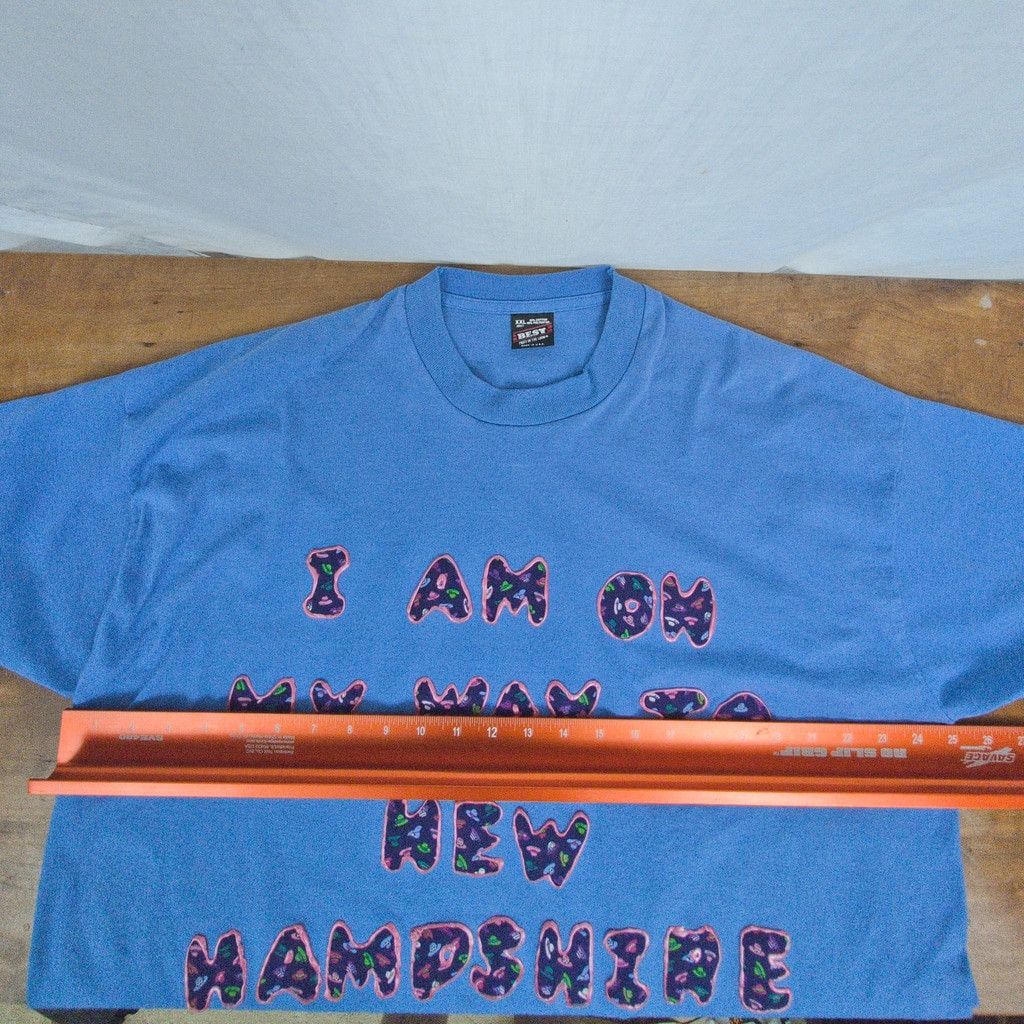 Fruit Of The Loom Vintage I am on my way to New Hampshire Cozy Rustic T-Shirt Size US XXL / EU 58 / 5 - 6 Thumbnail