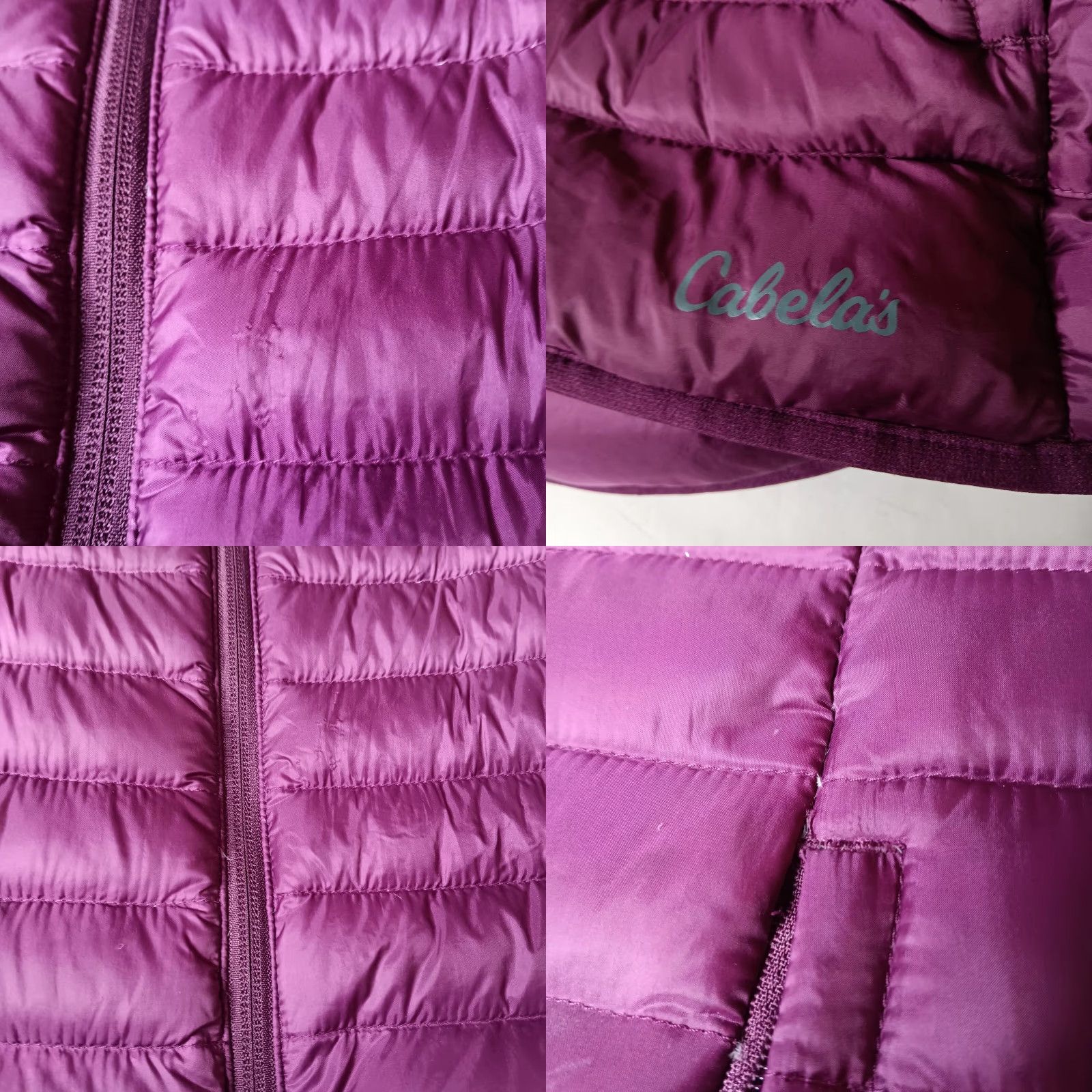 Vintage VINTAGE Cabela's Women Puffer Vest Vest Maroon Full Zip M Cowork Travel Workwear Casual Fall Winter 90s Mens? Size M / US 6-8 / IT 42-44 - 8 Thumbnail
