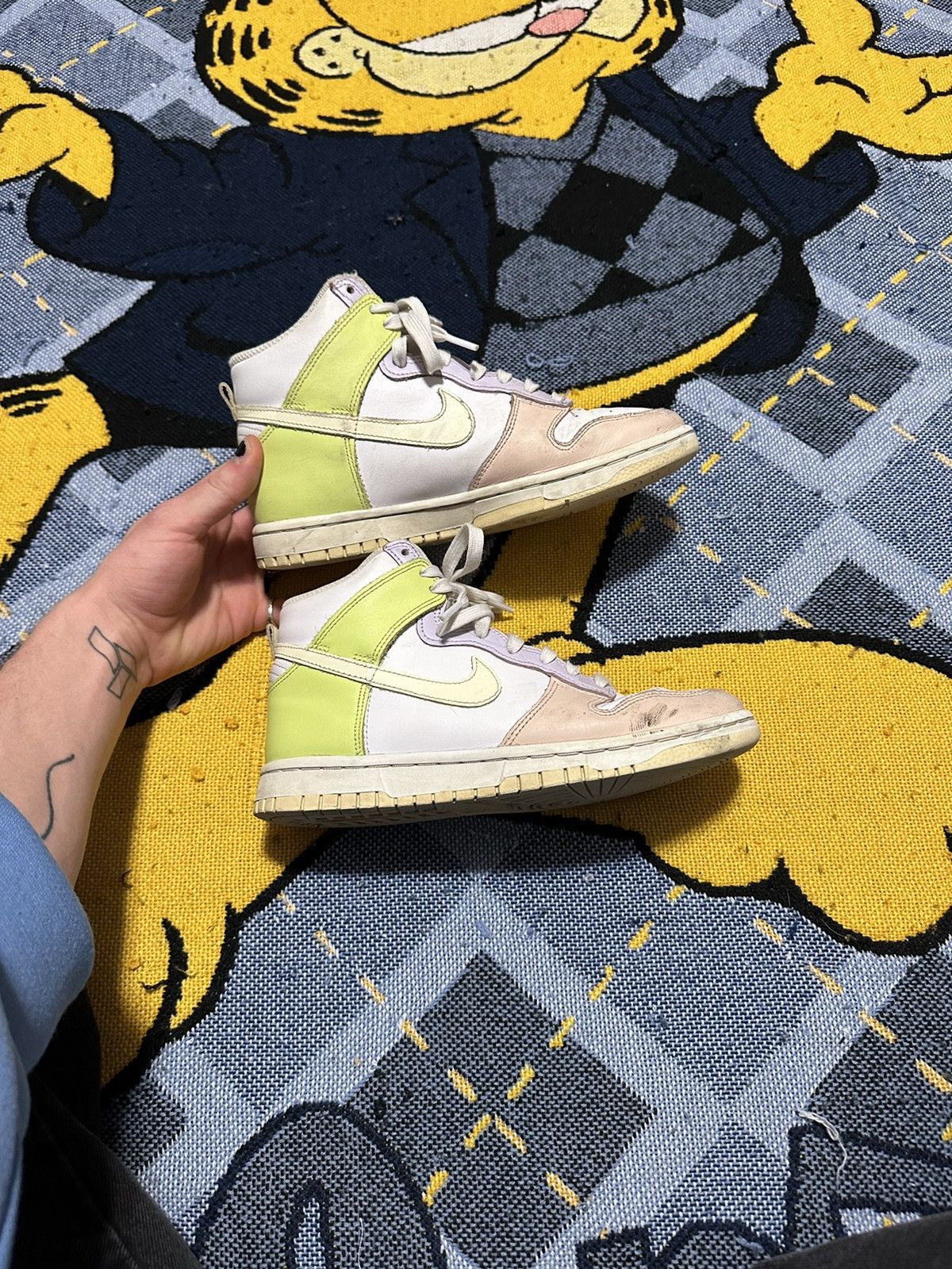 Nike Nike Dunk High Lemon Twist 2021 Size US 6.5 / IT 36.5 - 5 Thumbnail