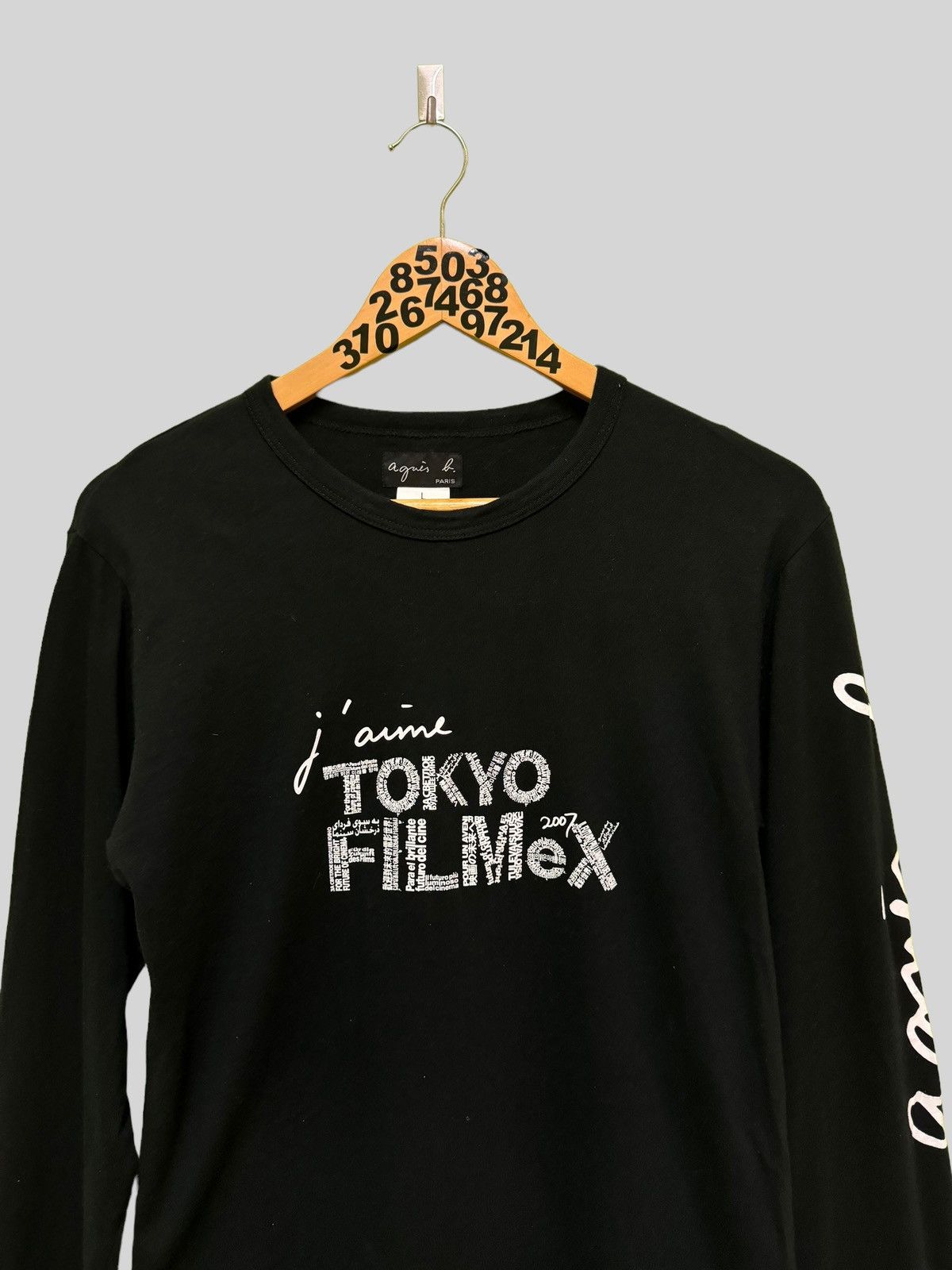agnes b. Agnes B Tokyo Flimex Rare Sidehand Logo Long sleeve Tshirt Size US S / EU 44-46 / 1 - 3 Thumbnail