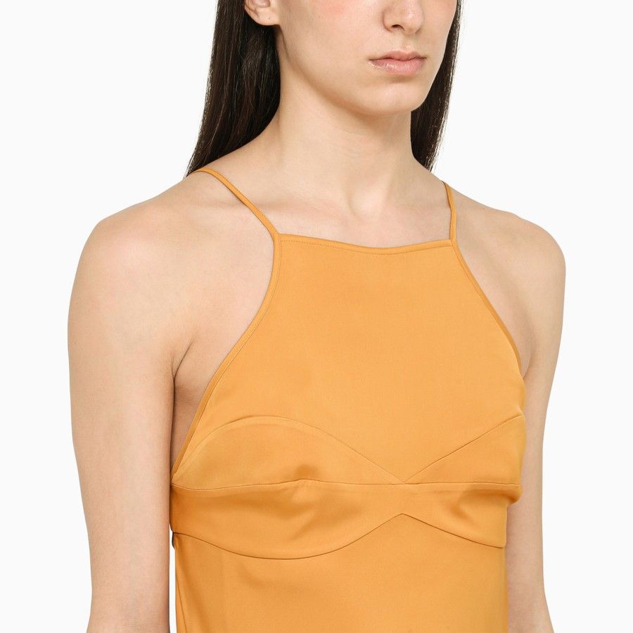 Calvin Klein o1d2blof0824 Satin Tank Top in Orange Size XS / US 0-2 / IT 36-38 - 4 Thumbnail
