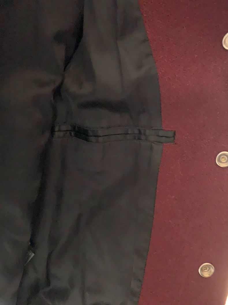 Saint Laurent Paris Saint Laurent Paris Saint Laurent Burgundy Wool Varsity Ja Size US L / EU 52-54 / 3 - 5 Thumbnail