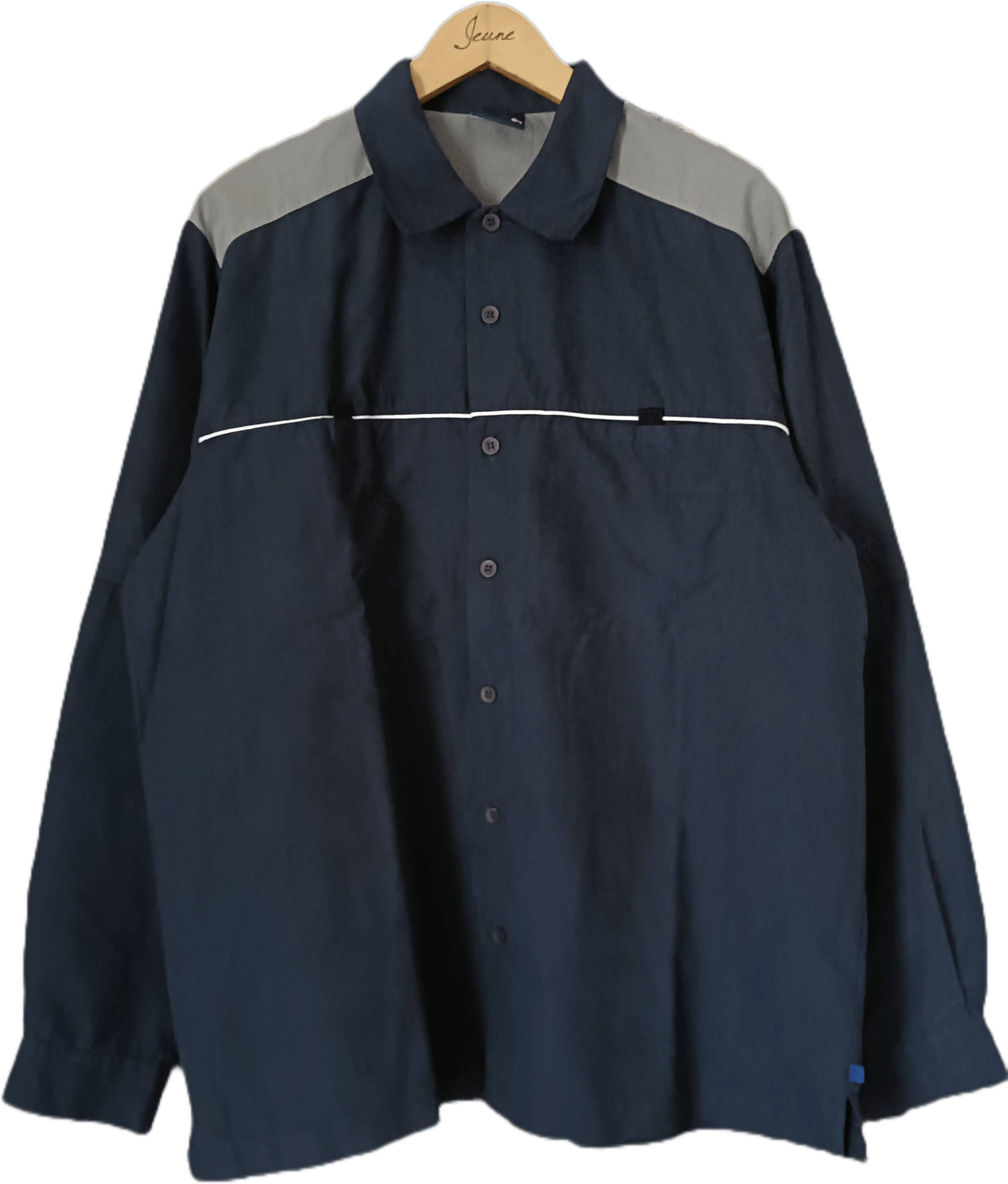 Hypebeast × Vintage Vintage fishbone two tone shirt detachable sleeves Size US L / EU 52-54 / 3 - 1 Thumbnail