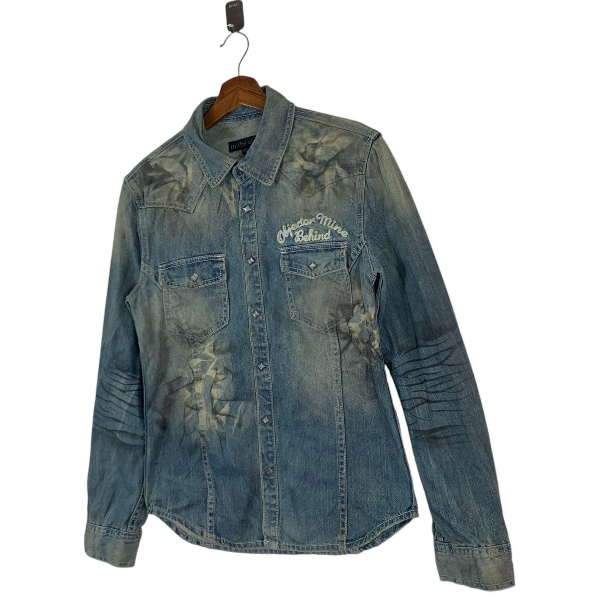 If Six Was Nine × In The Attic VINTAGE IN THE ATTICS PUNK GOTHIC DISTRESSED SNAP BUTTON Size US M / EU 48-50 / 2 - 2 Thumbnail