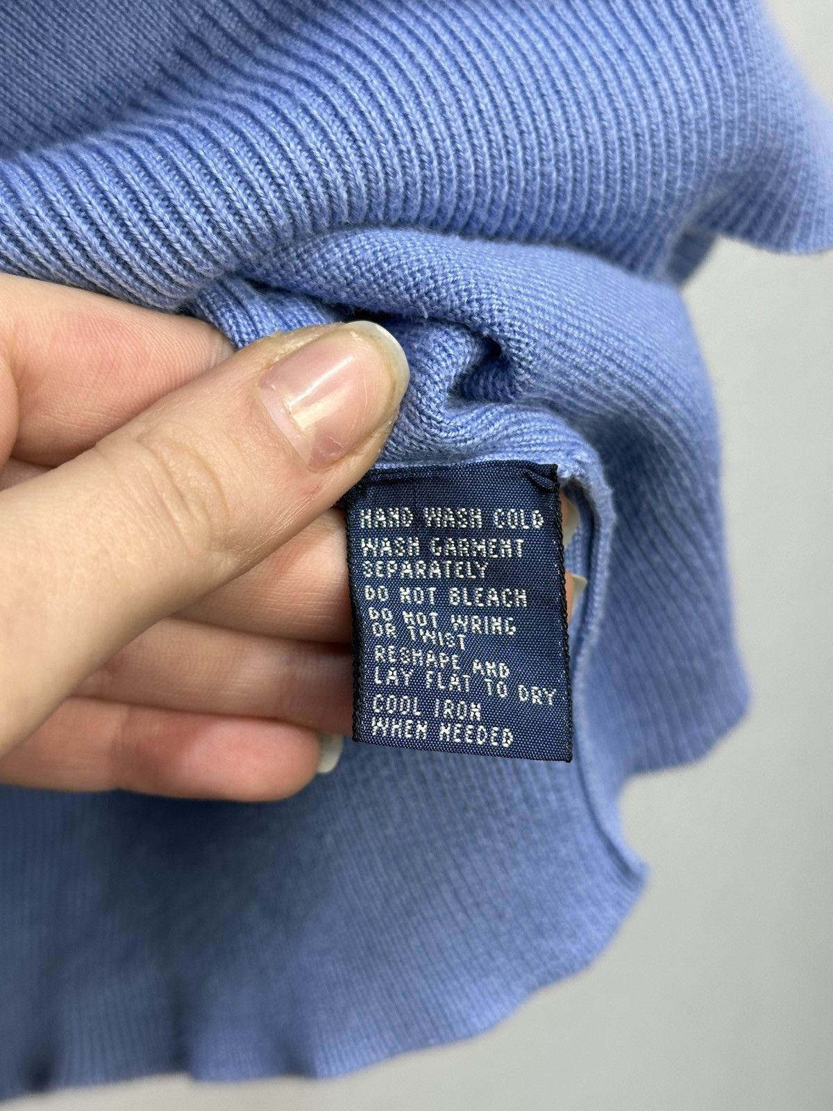 Polo Ralph Lauren Vintage Polo Ralph Lauren blue sweater wool purple LableY2K Size US L / EU 52-54 / 3 - 8 Thumbnail