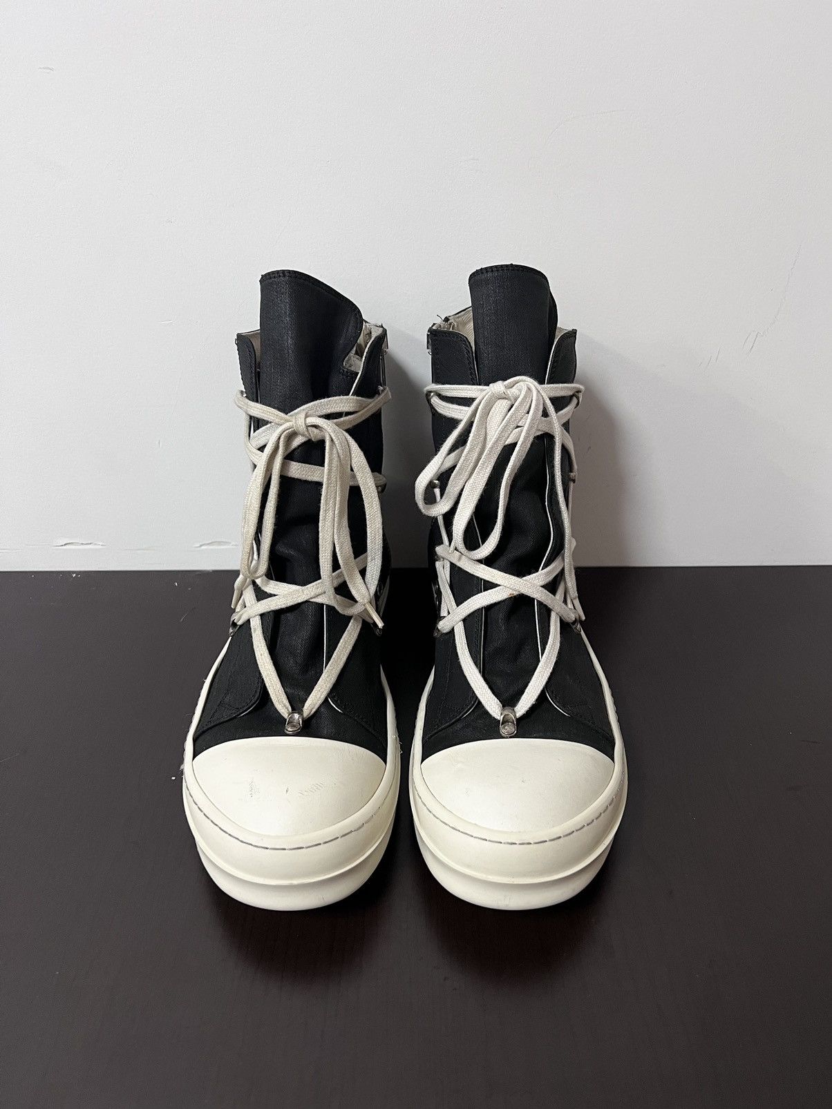 Rick Owens Drkshdw Rick owens drkshdw hexagram ramones high top sneakers sz43.5 Size US 10.5 / EU 43-44 - 3 Thumbnail