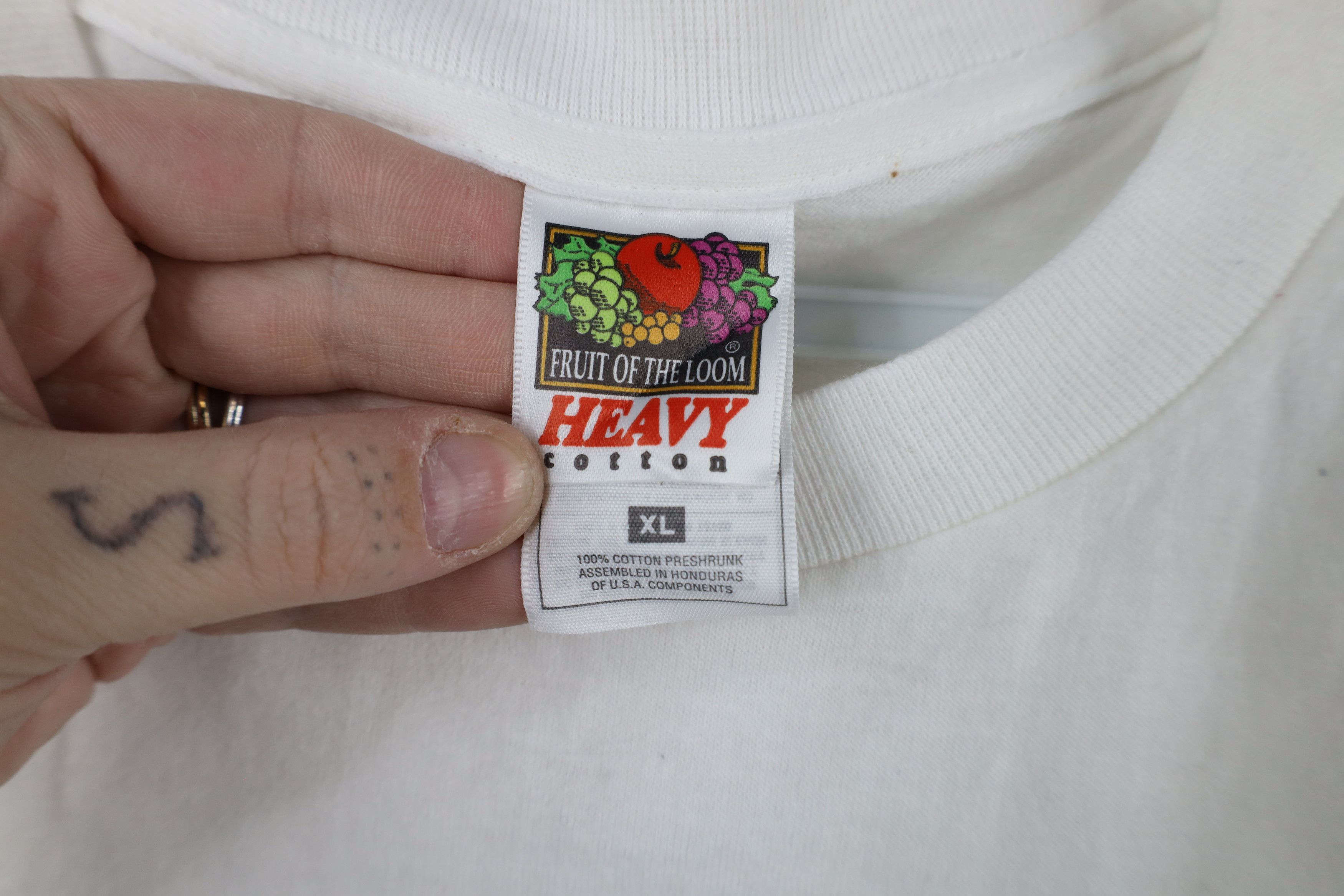 Vintage Vintage 90s Streetwear Mornings Cat Kitten T-Shirt White Size XL / US 12-14 / IT 48-50 - 10 Thumbnail