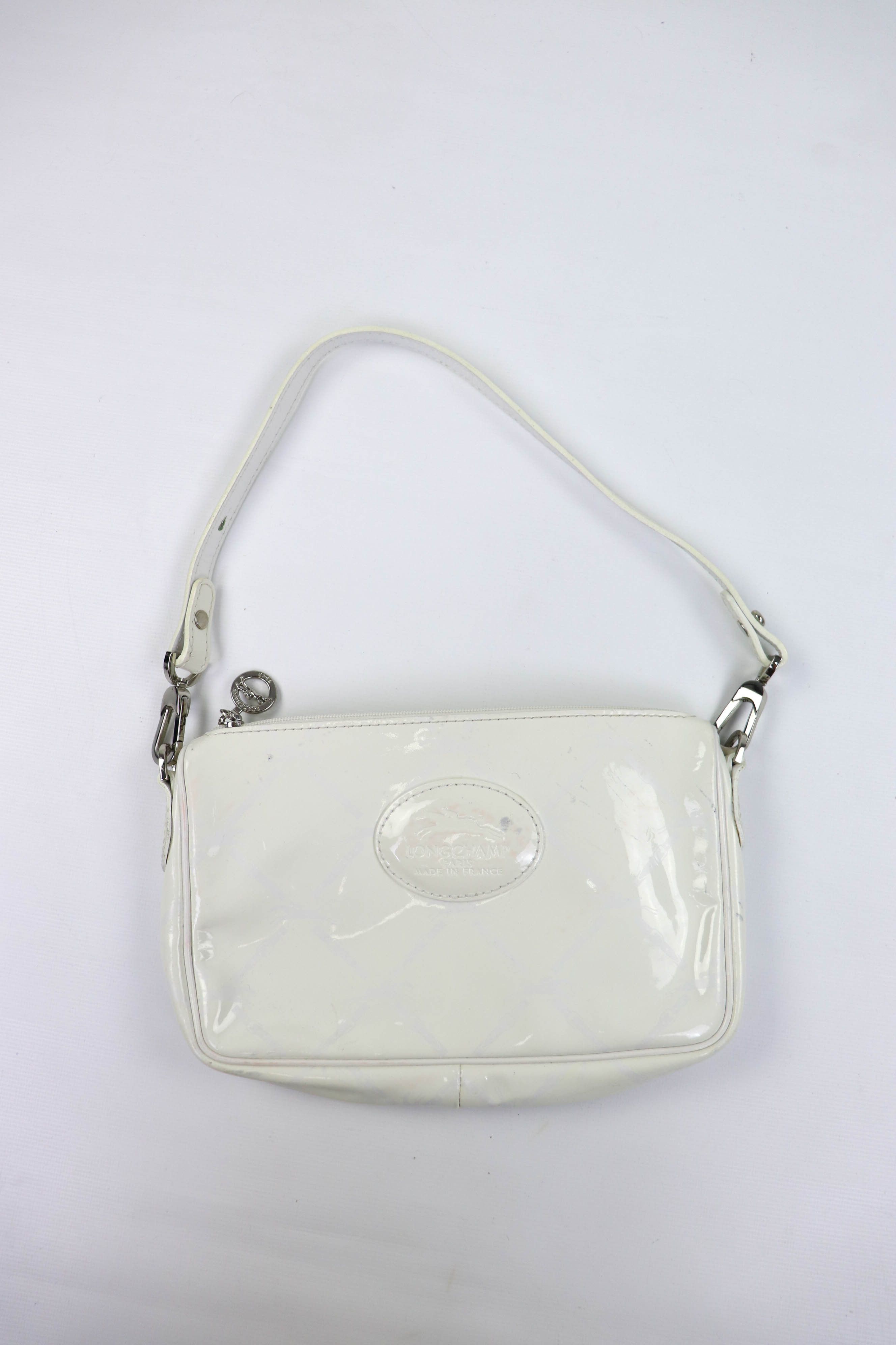Longchamp Longchamp Paris Vintage Made in France White Mini Hand Bag Size ONE SIZE - 1 Thumbnail