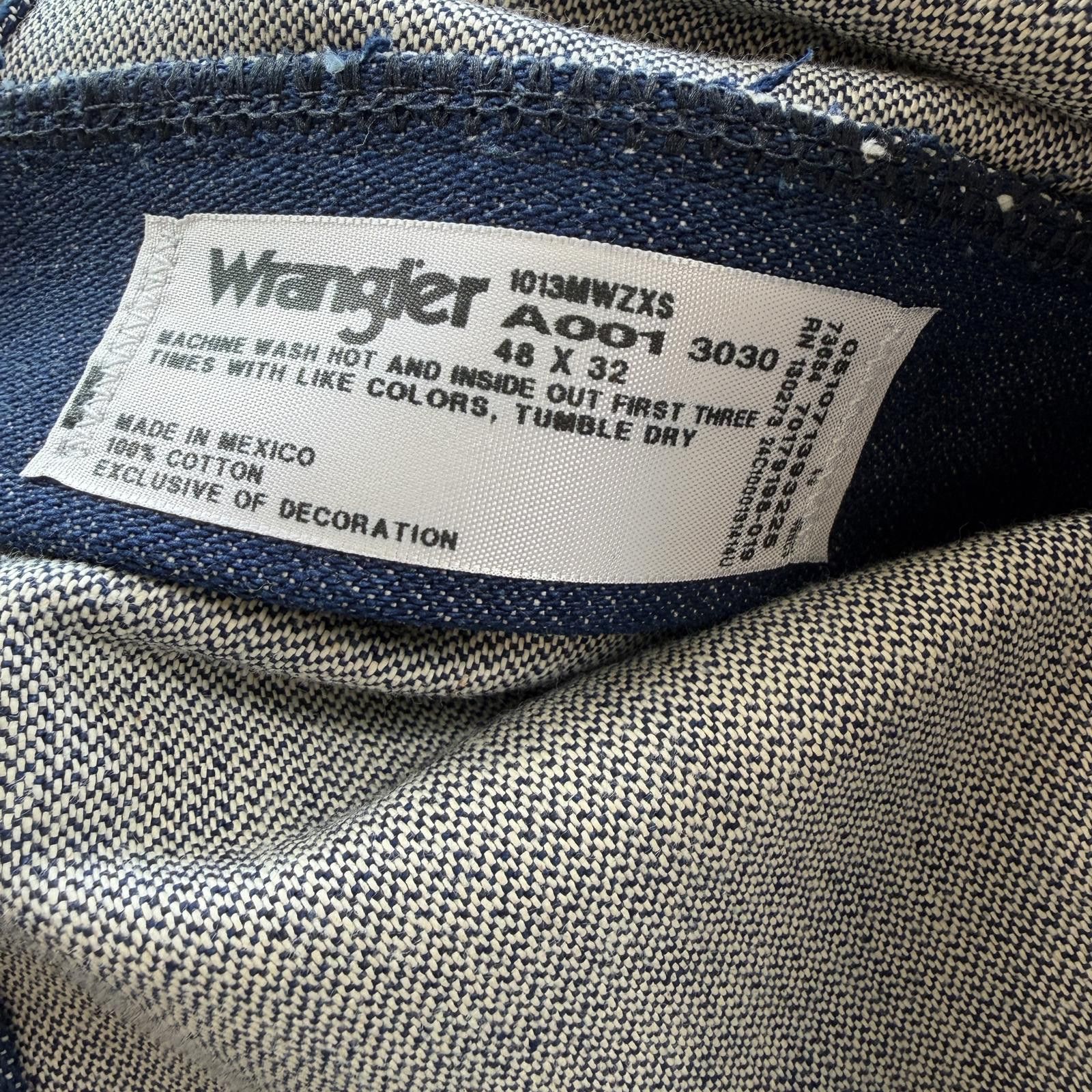 Wrangler Wrangler Dark Wash Denim Jeans 48x32 Relaxed Fit Straight Size US 44 / EU 60 - 5 Thumbnail