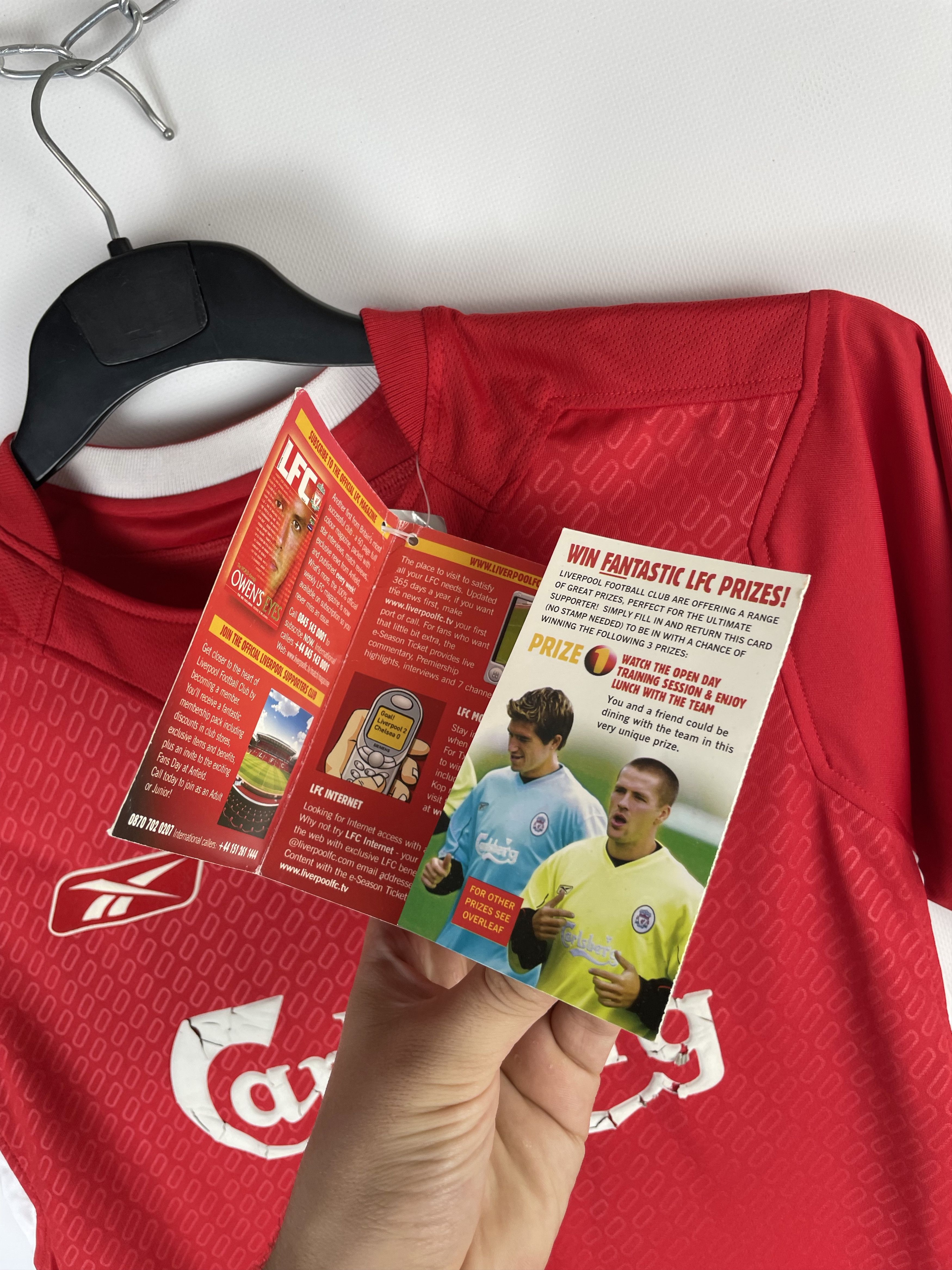 Reebok Liverpool Reebok soccer jersey carlsberg vintage Size US S / EU 44-46 / 1 - 7 Thumbnail