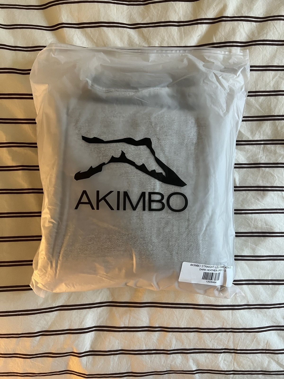 Akimbo Club Akimbo Club Straight Leg Sweatpants Dark Heather Grey Small Size US 29 - 1 Thumbnail