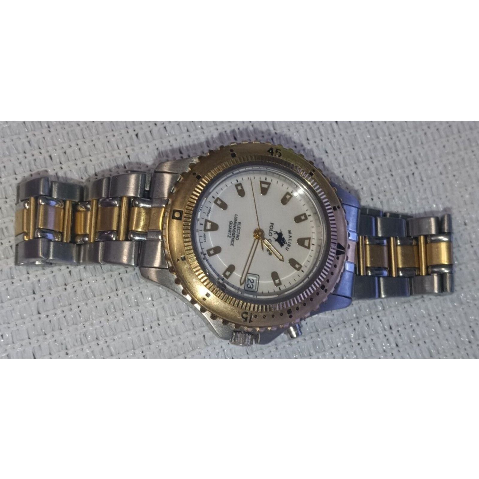 Polo Ralph Lauren VTG Malibu Polo Club Ladies Watch MPC-S-146 Needs Battery Size ONE SIZE - 4 Thumbnail