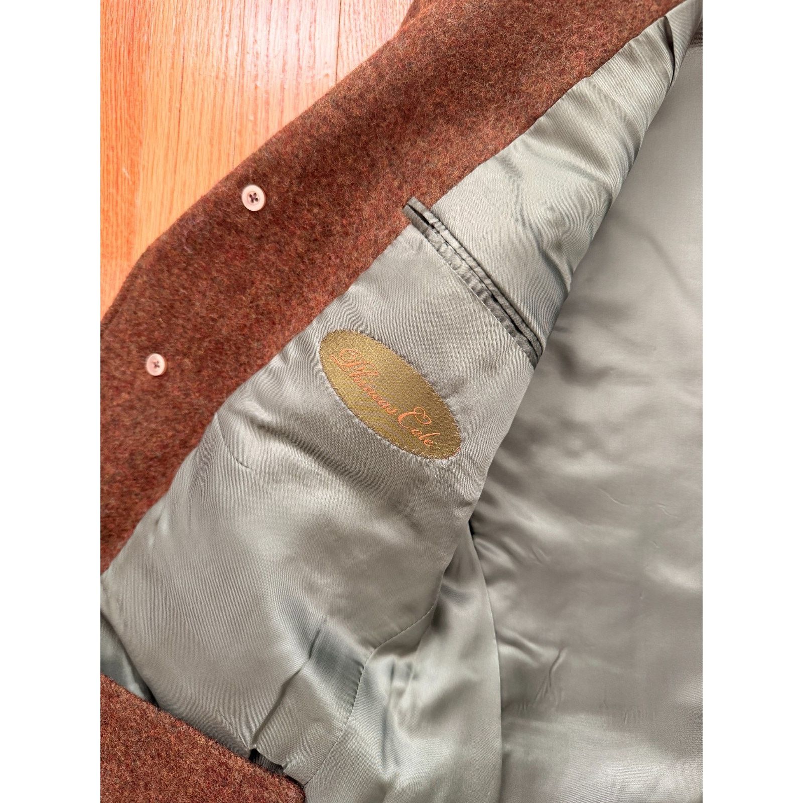 Paul Stuart Paul Stuart Phineas Cole Tweed Overcoat 38R INSANE Size 38R - 6 Thumbnail