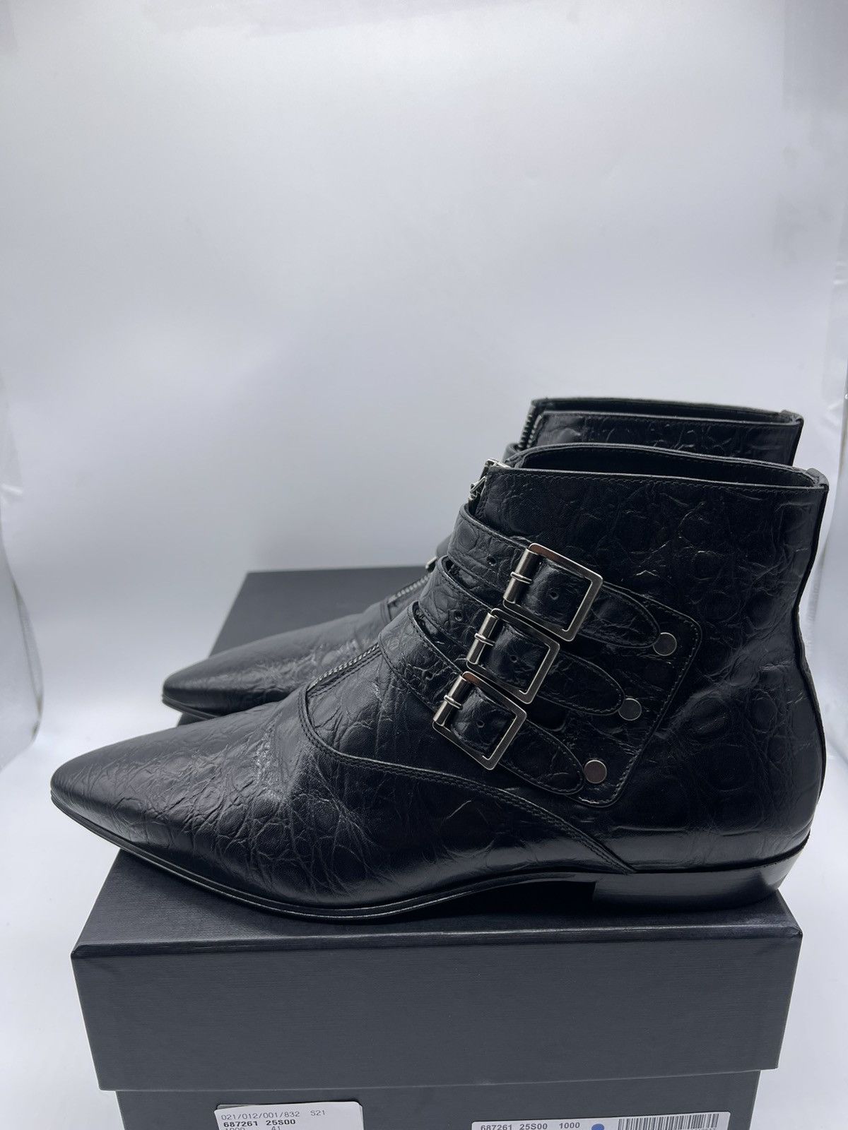 Saint Laurent Paris Saint Laurent GOTH 15 ZIP BUC Boots eu41 Size US 8 / EU 41 - 3 Thumbnail