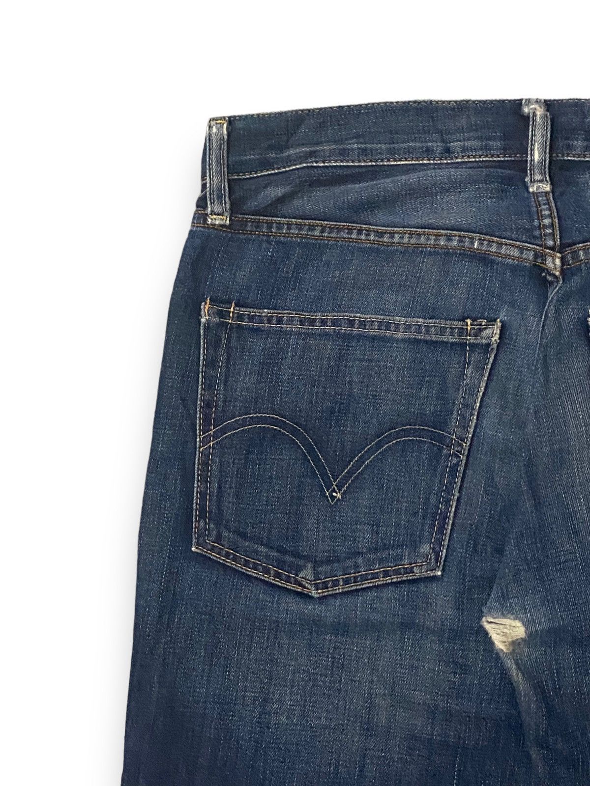 Japanese Brand × Levi's × Vintage Vintage Levis 502 Selvedge 4459 Button Distress Straight d' Size US 33 - 13 Thumbnail