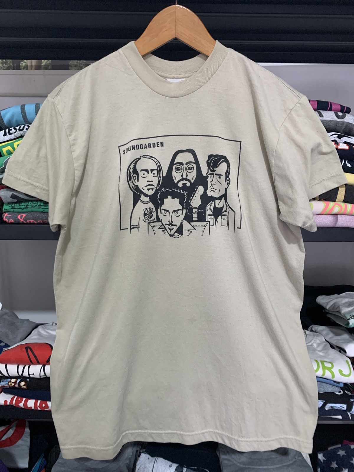 image of Band Tees x Vintage Soundgarden Shirts in White/Cream, Men's (Size Large)