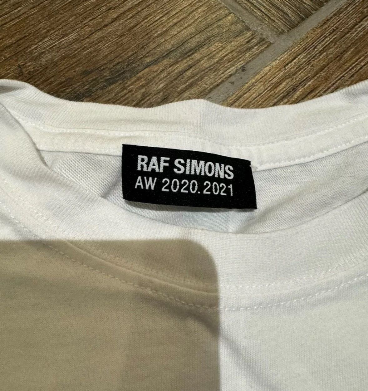 Raf Simons RAF SIMONS FW21 White slogan print short sleeve T-shirt Size US XS / EU 42 / 0 - 4 Thumbnail