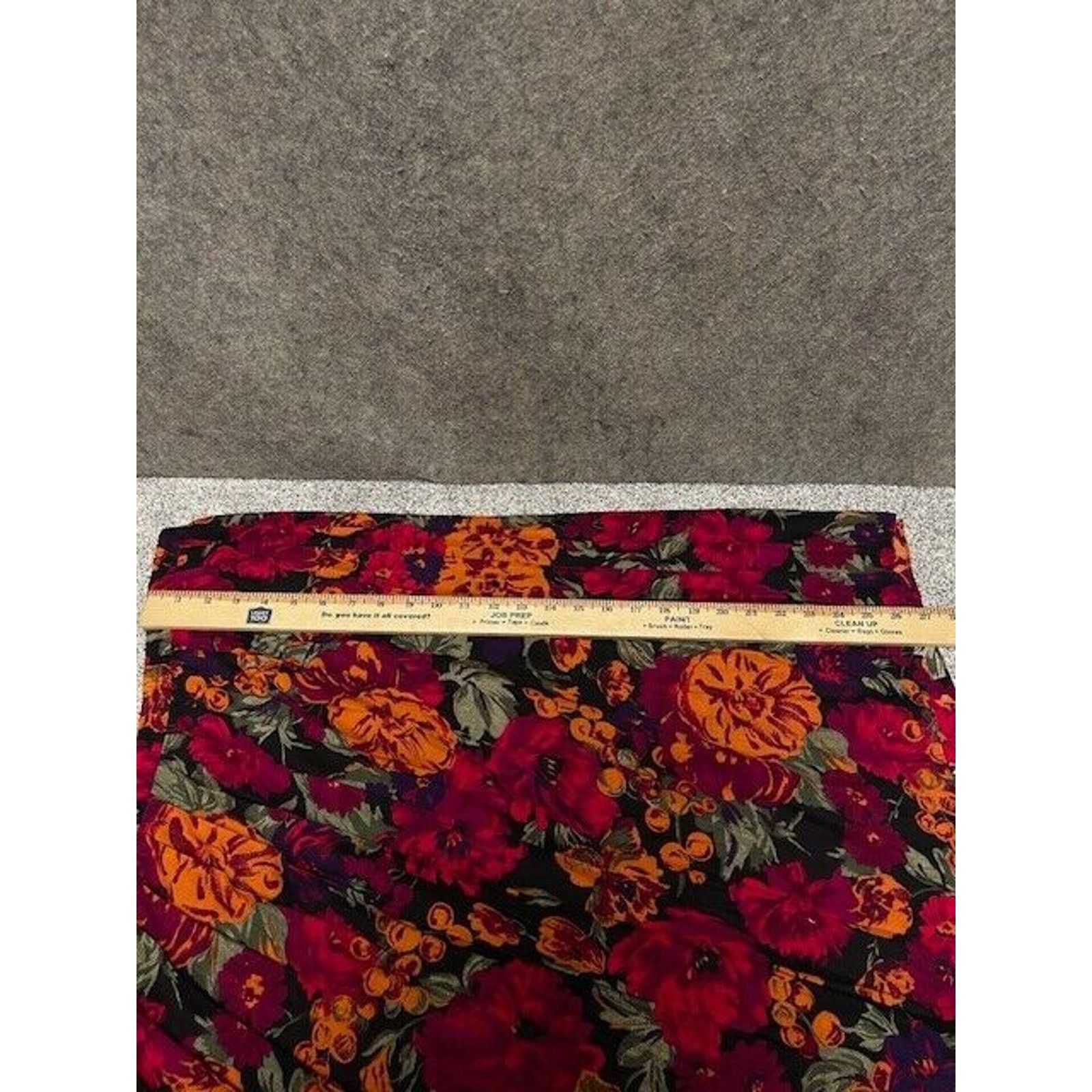 Other Vintage Skirt Womens M Petite Floral Pleated Bloomcore Midi Size 35" - 4 Thumbnail