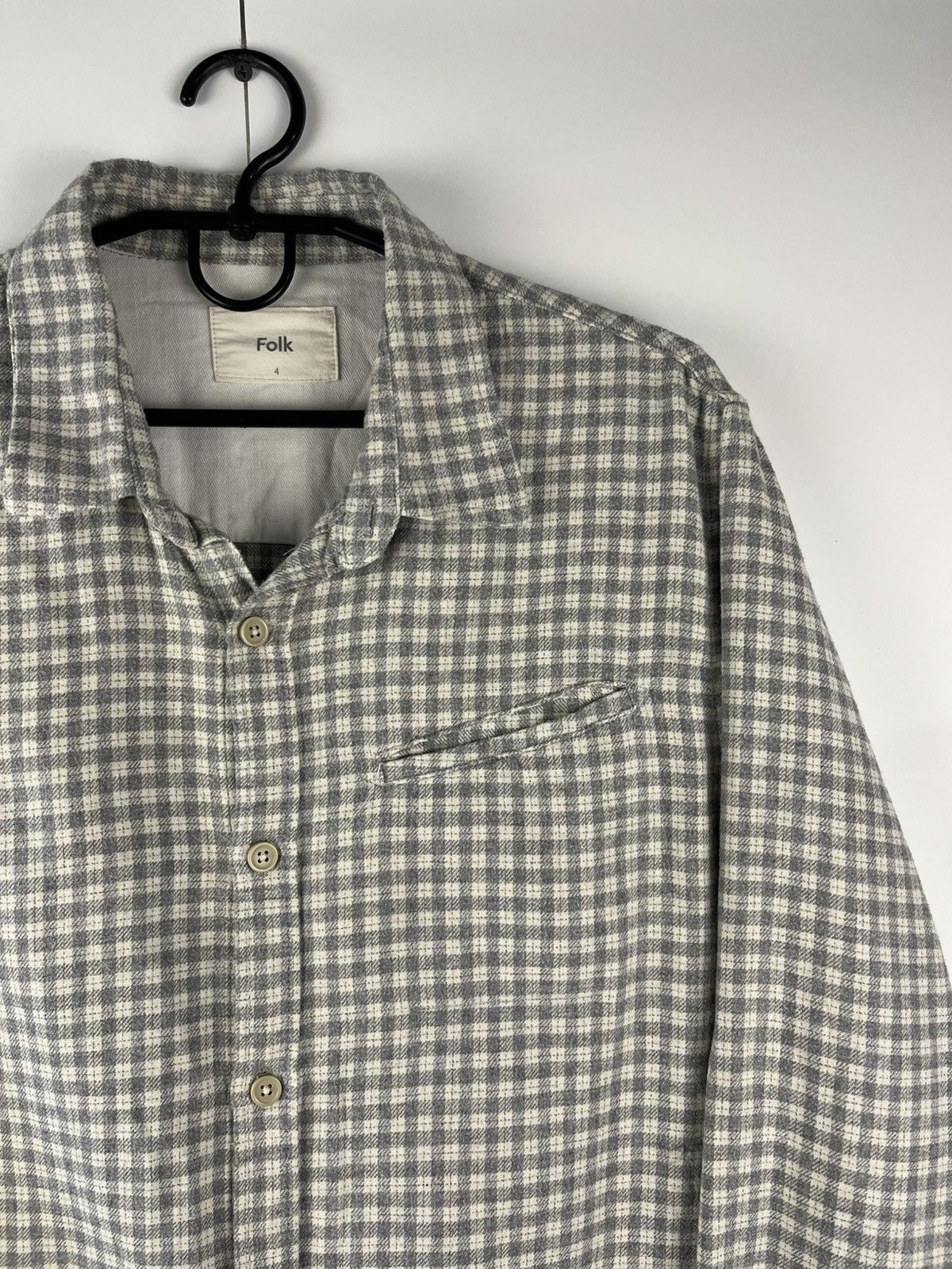 Folk Folk Plaid Cotton Long Sleeve Shirt Button Up Size US L / EU 52-54 / 3 - 3 Thumbnail