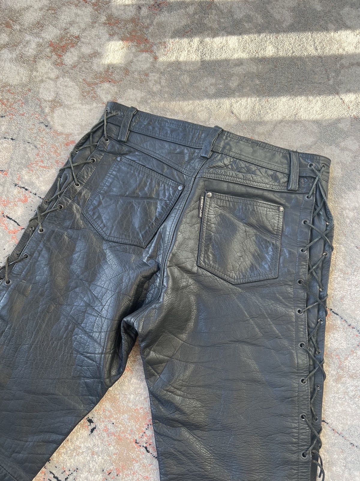 Leather Vintage Nashville Leather Moto Pants Size US 36 / EU 52 - 9 Thumbnail