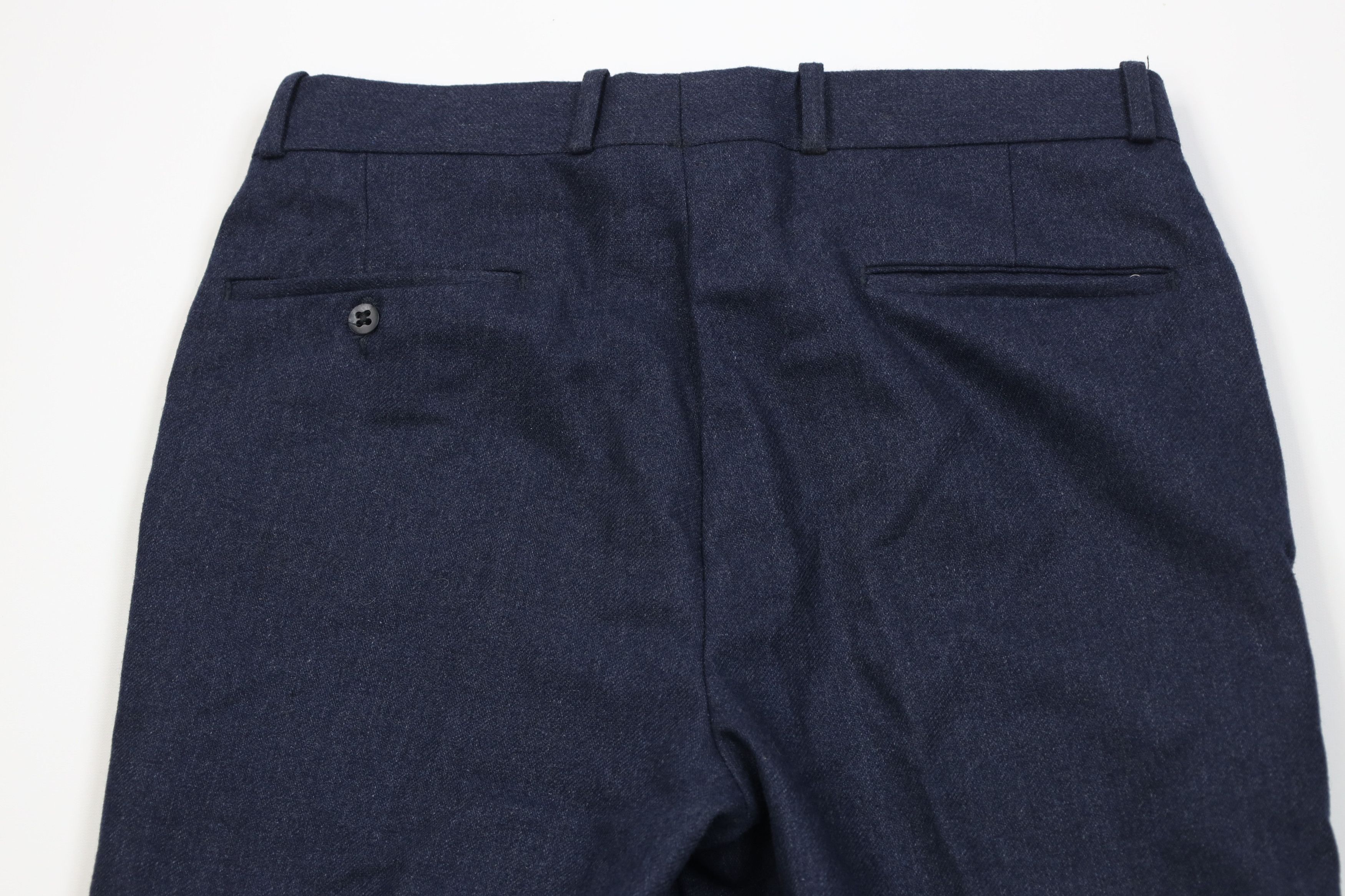 Vintage Vintage 70s Streetwear Flared Wide Leg Chino Pants Blue USA Size US 32 / EU 48 - 11 Thumbnail
