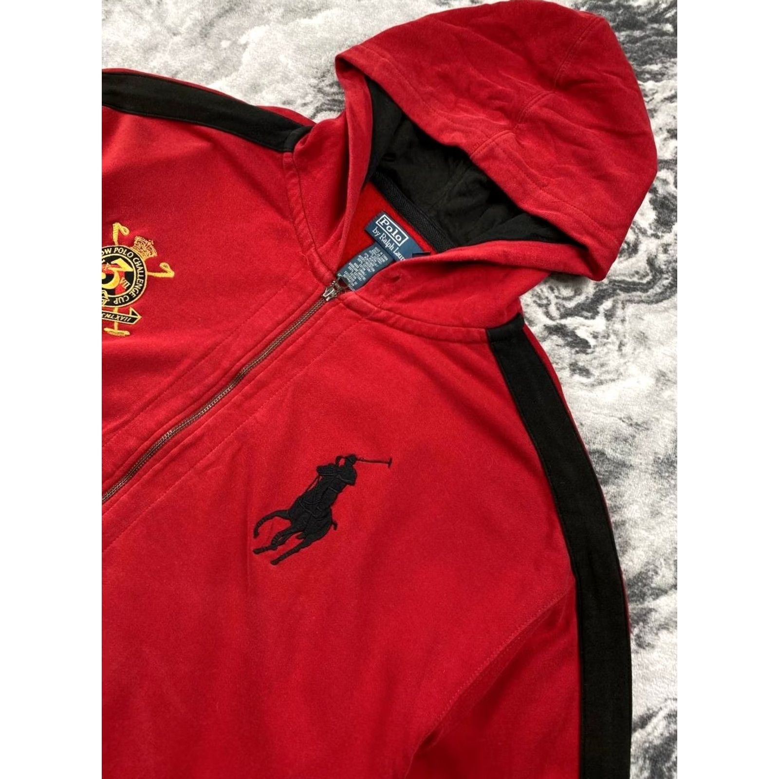 Polo Ralph Lauren Polo Ralph Lauren Hoodie Full Zip Red Big Pony Men Size 3XL Size US XXL / EU 58 / 5 - 2 Thumbnail
