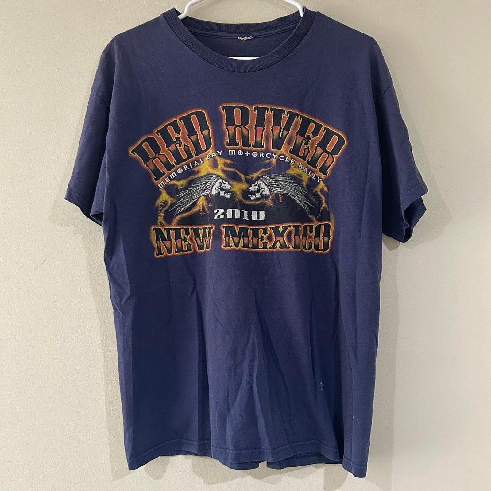 Other 2010 New Mexico Red River Motorcycle Rally Shirt Size US L / EU 52-54 / 3 - 1 Thumbnail