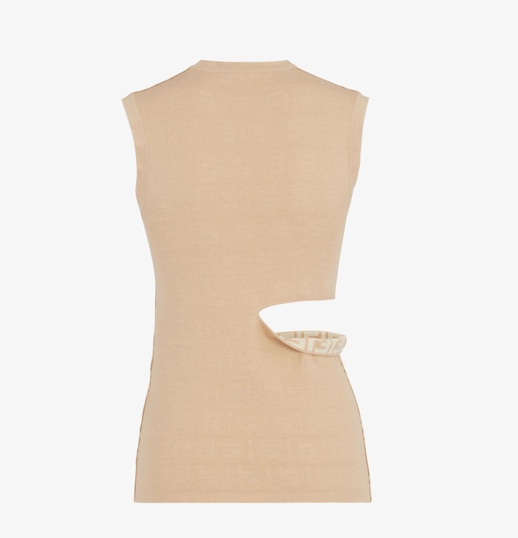 Fendi o1loc1c0824 Tops in Beige Size M / US 6-8 / IT 42-44 - 2 Thumbnail