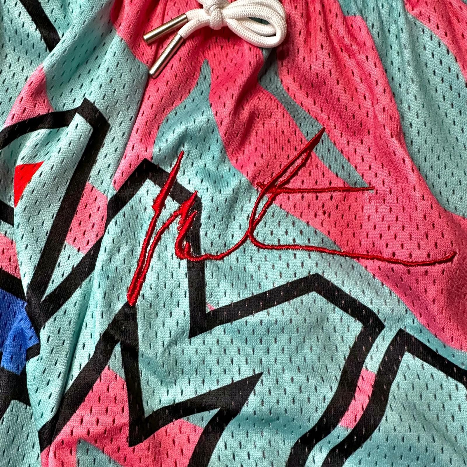 Designer NWT Headgear Damn Gina Martin Basketball Shorts Pink Men’s L Size US 34 / EU 50 - 4 Thumbnail