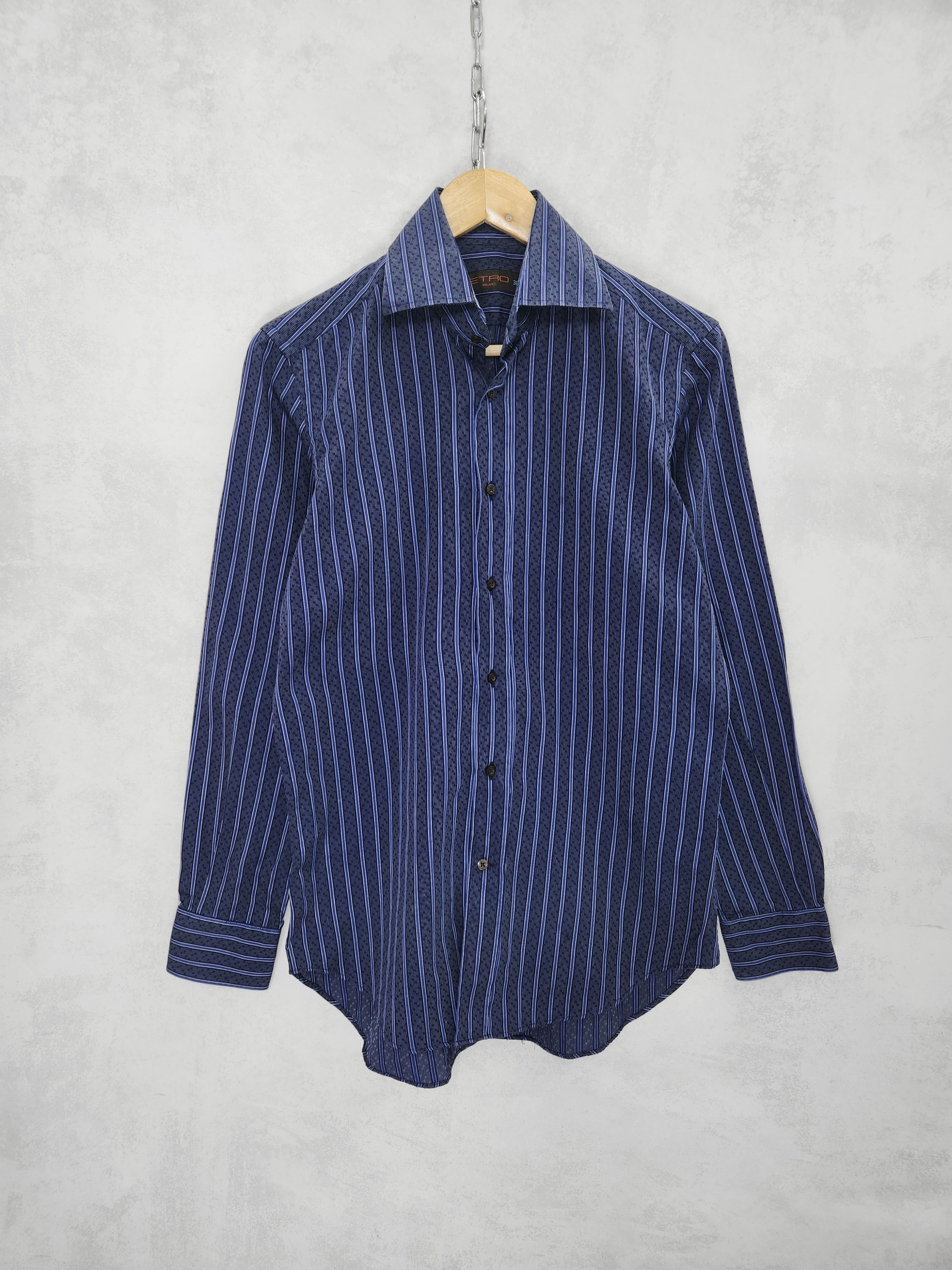 Etro Etro milano stripes cotton button ups shirt size 38 Size US M / EU 48-50 / 2 - 1 Thumbnail