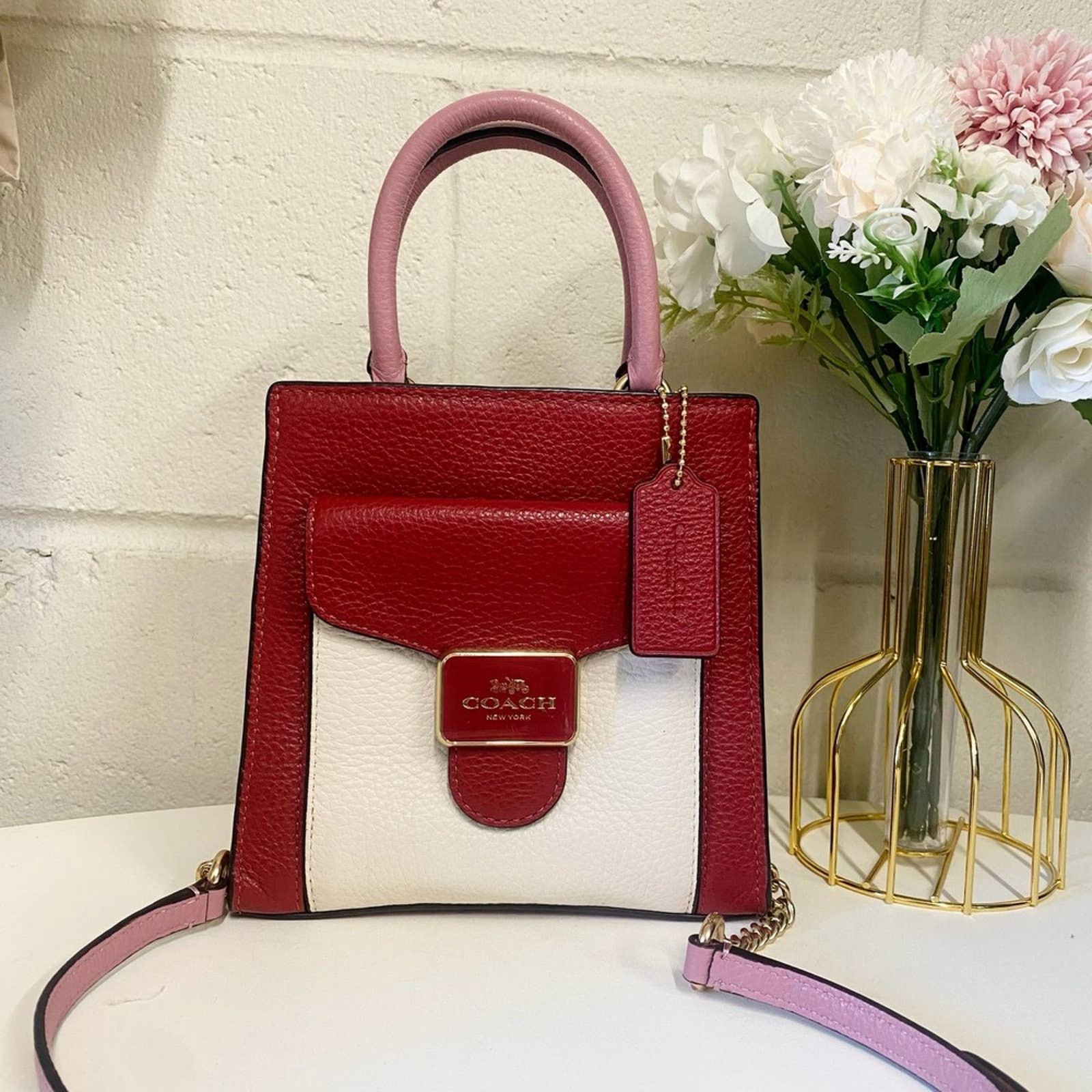 Coach COACH C6994 Mini Pepper Crossbody Bag In 1941 Red Multi Size ONE SIZE - 3 Thumbnail