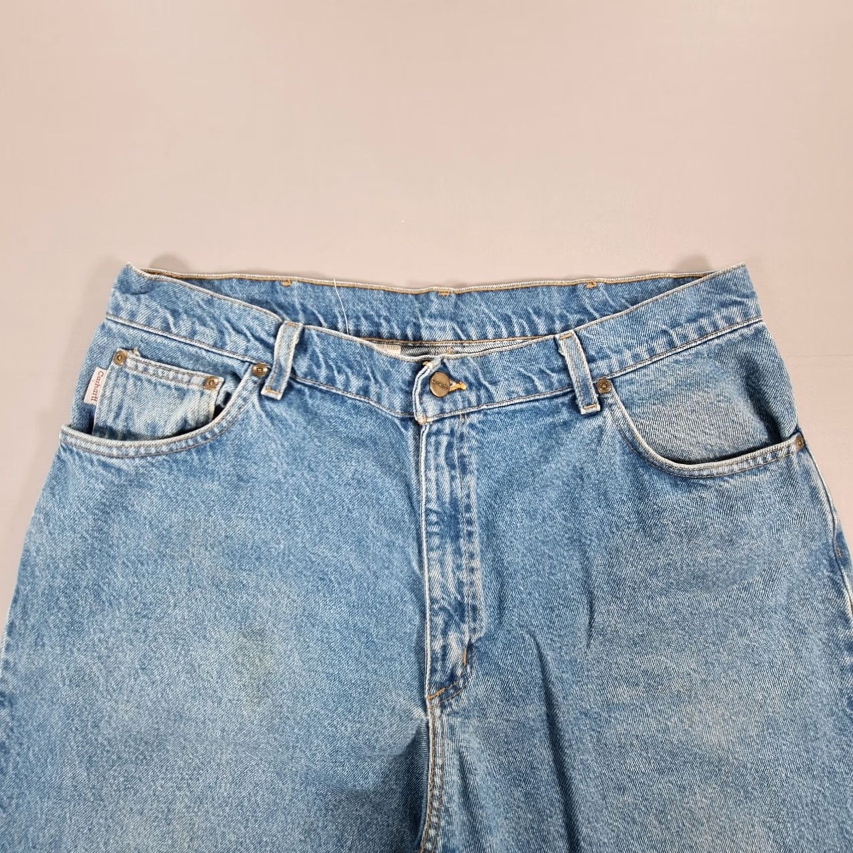 Carhartt VINTAGE Carhartt Jeans Mens W38 L30 Relaxed Fit Tapered 90s Denim B113DST Size US 38 / EU 54 - 3 Thumbnail