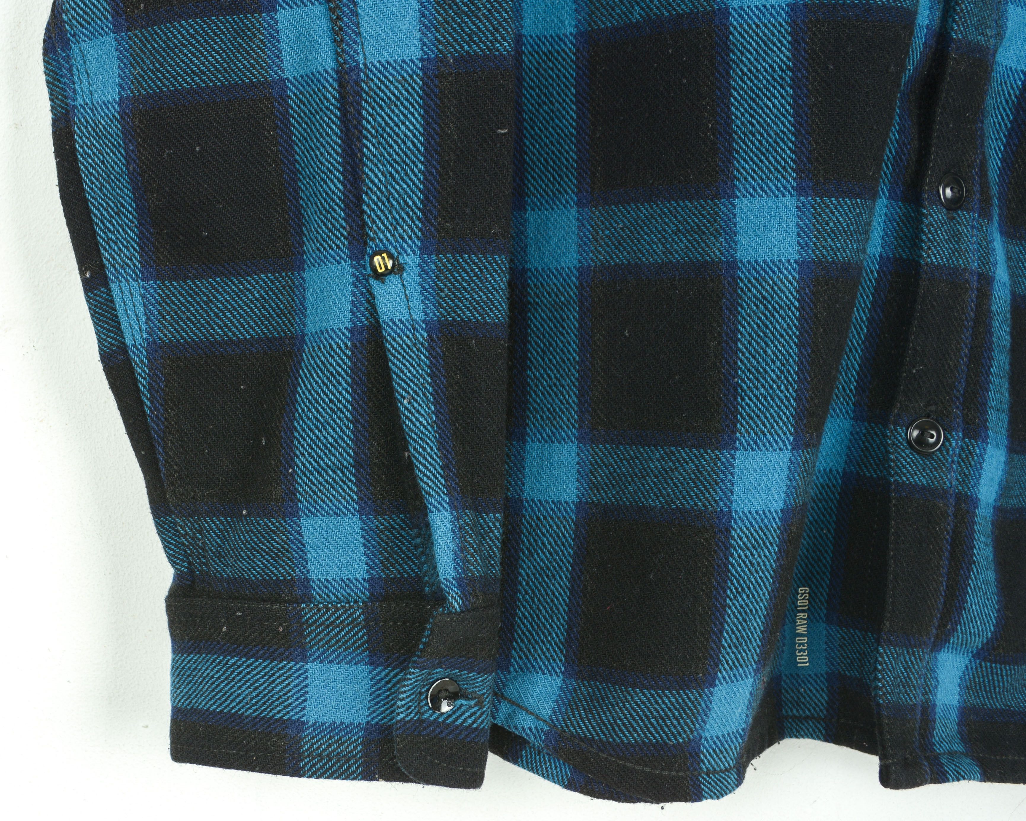 G-Star Orson Narvik Overshirt Mens L Thick Jacket Check Plaid Top Size US L / EU 52-54 / 3 - 6 Thumbnail