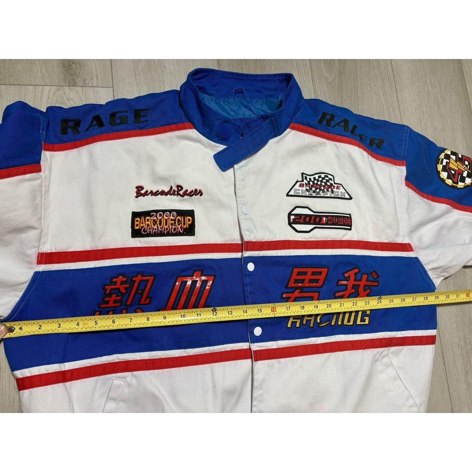 Other VTG Y2K Racing Jacket Graphic Patch Moto Streetwear Mens 3XL Size US XXL / EU 58 / 5 - 22 Thumbnail
