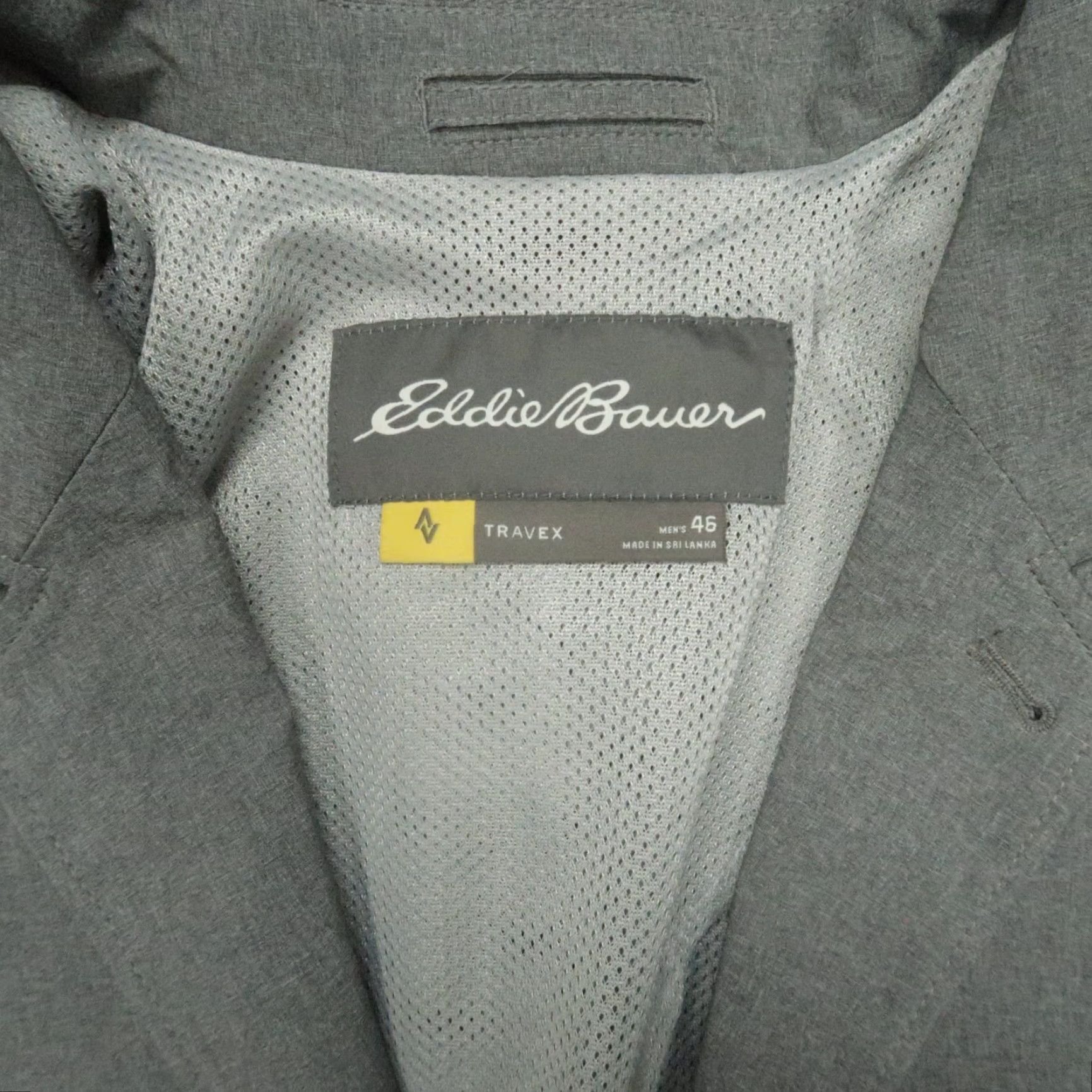 Eddie Bauer VINTAGE Eddie Bauer Men's Jacket 46 Gray Softshell Travel Blazer Casual Business Winter Fall Year-round Size 46R - 3 Thumbnail