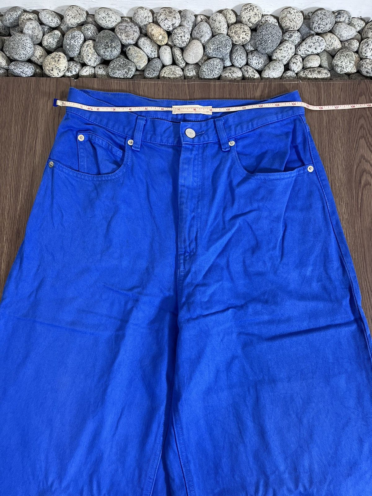 Marni × Uniqlo Uniqlo x Marni Highwaist Electric Blue Baggy Jeans Size US 29 - 10 Thumbnail