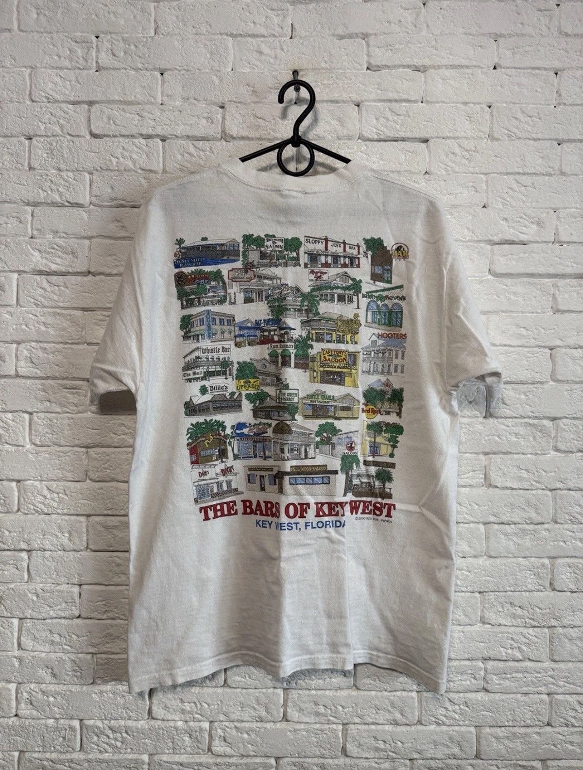 Fruit Of The Loom Vintage 2000 T-shirt Bars Of Key West Florida USA Sz L Size US L / EU 52-54 / 3 - 1 Thumbnail