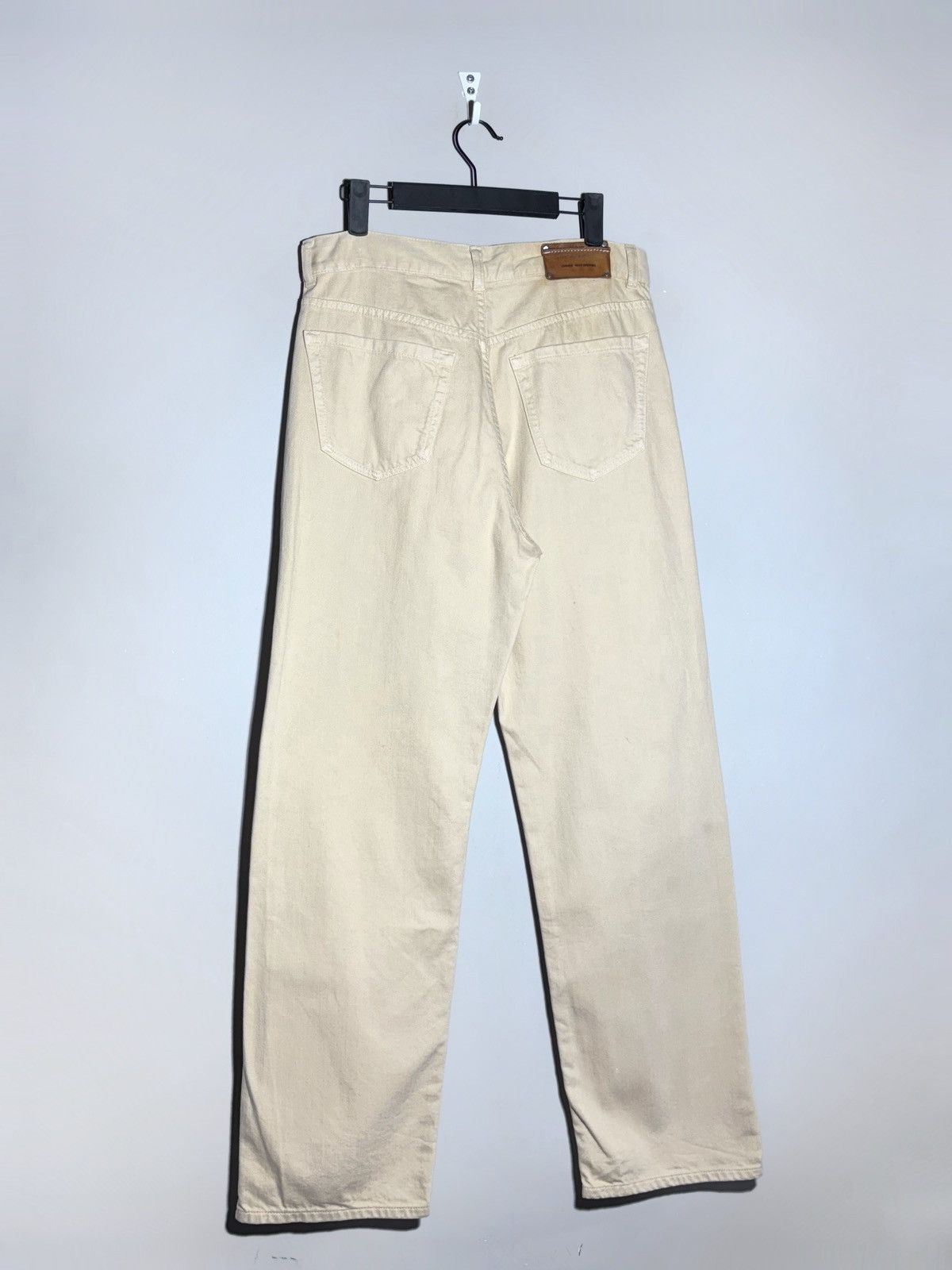Dries Van Noten Dries Van Noten Straight Beige Denim Jeans Size US 29 - 3 Thumbnail