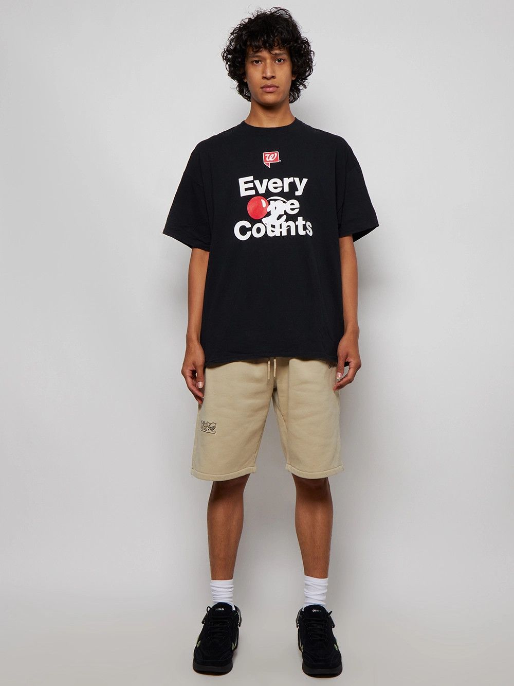 Off-White o1gr1nt0125 Figure Of Speech Skate Sweat Short in Sand Size US 38 / EU 54 - 2 Thumbnail