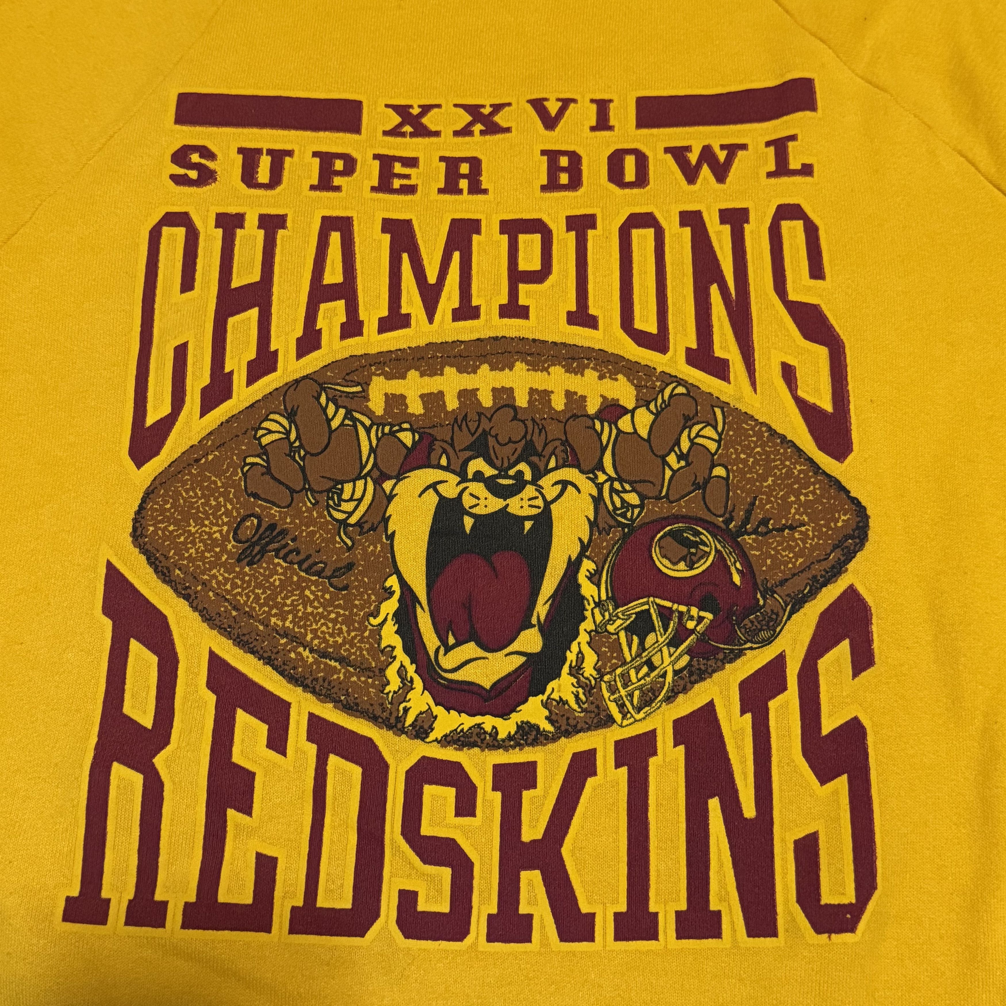 Cartoon Network × NFL × Vintage Vintage 1992 Washington Redskins Taz Sweatshirt Size Small Size US S / EU 44-46 / 1 - 2 Thumbnail