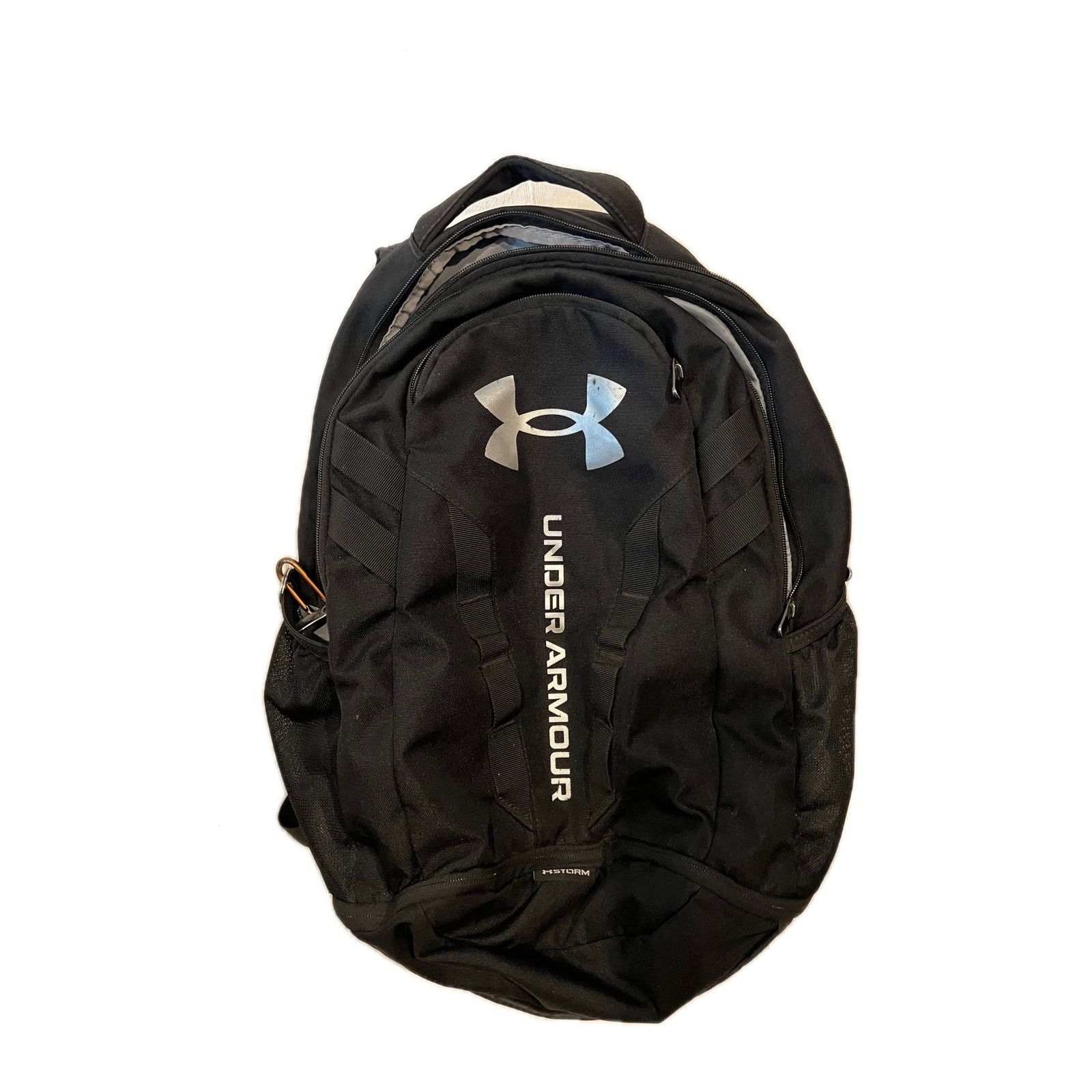 Under Armour Under Armour Black Silver Hustle 5.0 Backpack Size ONE SIZE - 1 Thumbnail